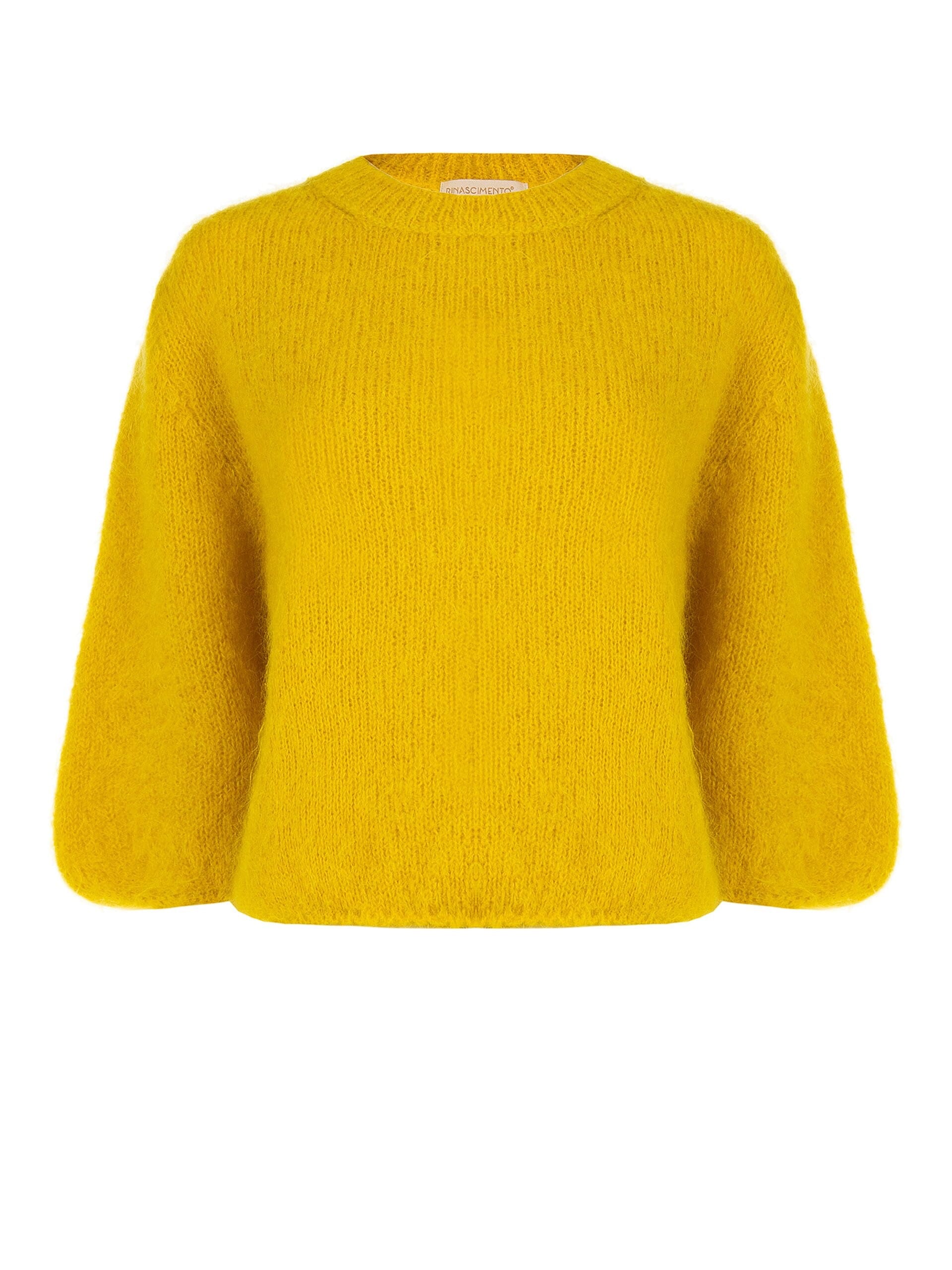 Maglione Over In Misto Mohair Con Maniche A 3/4 Rinascimento