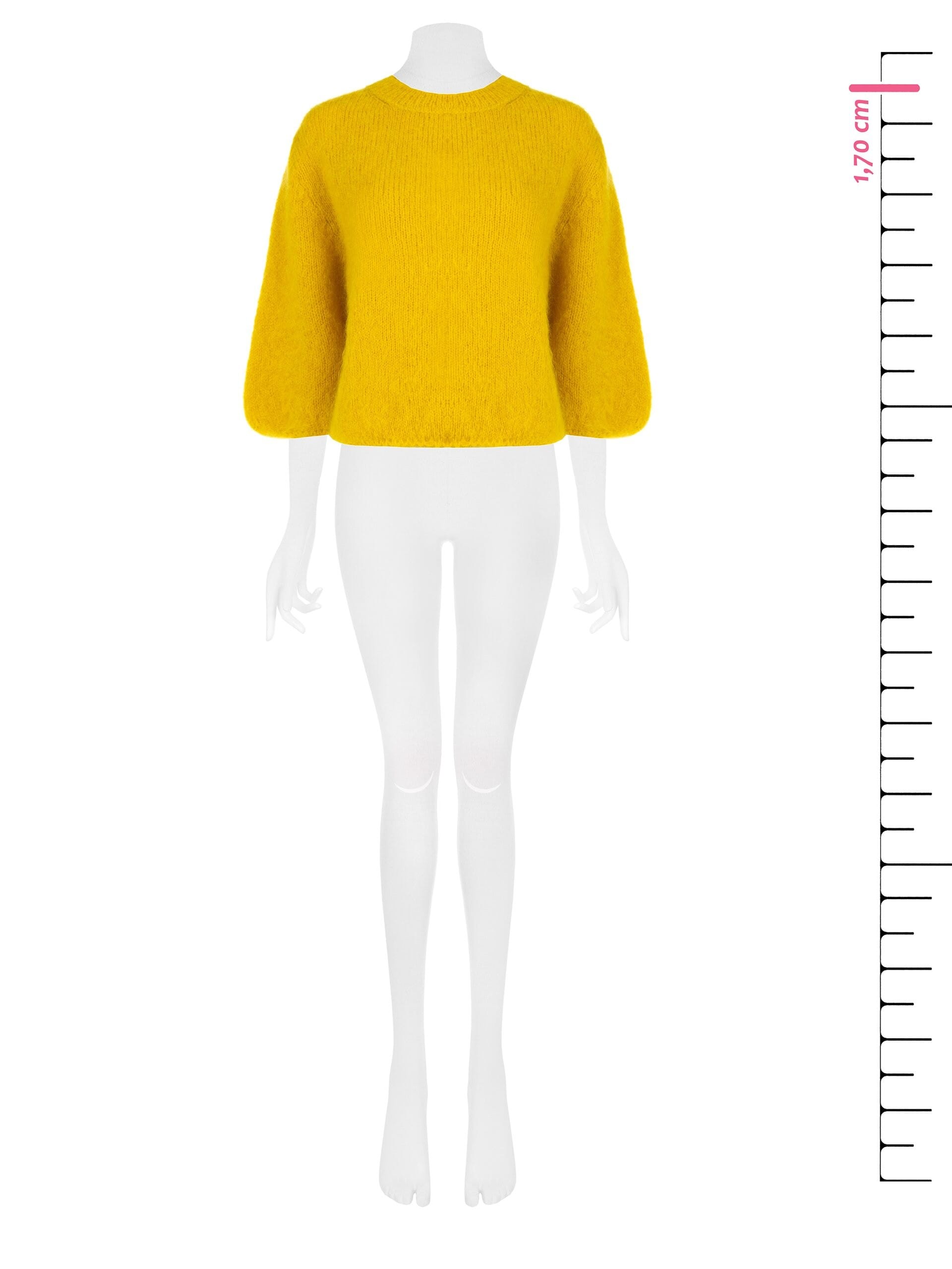 Maglione Over In Misto Mohair Con Maniche A 3/4 Rinascimento
