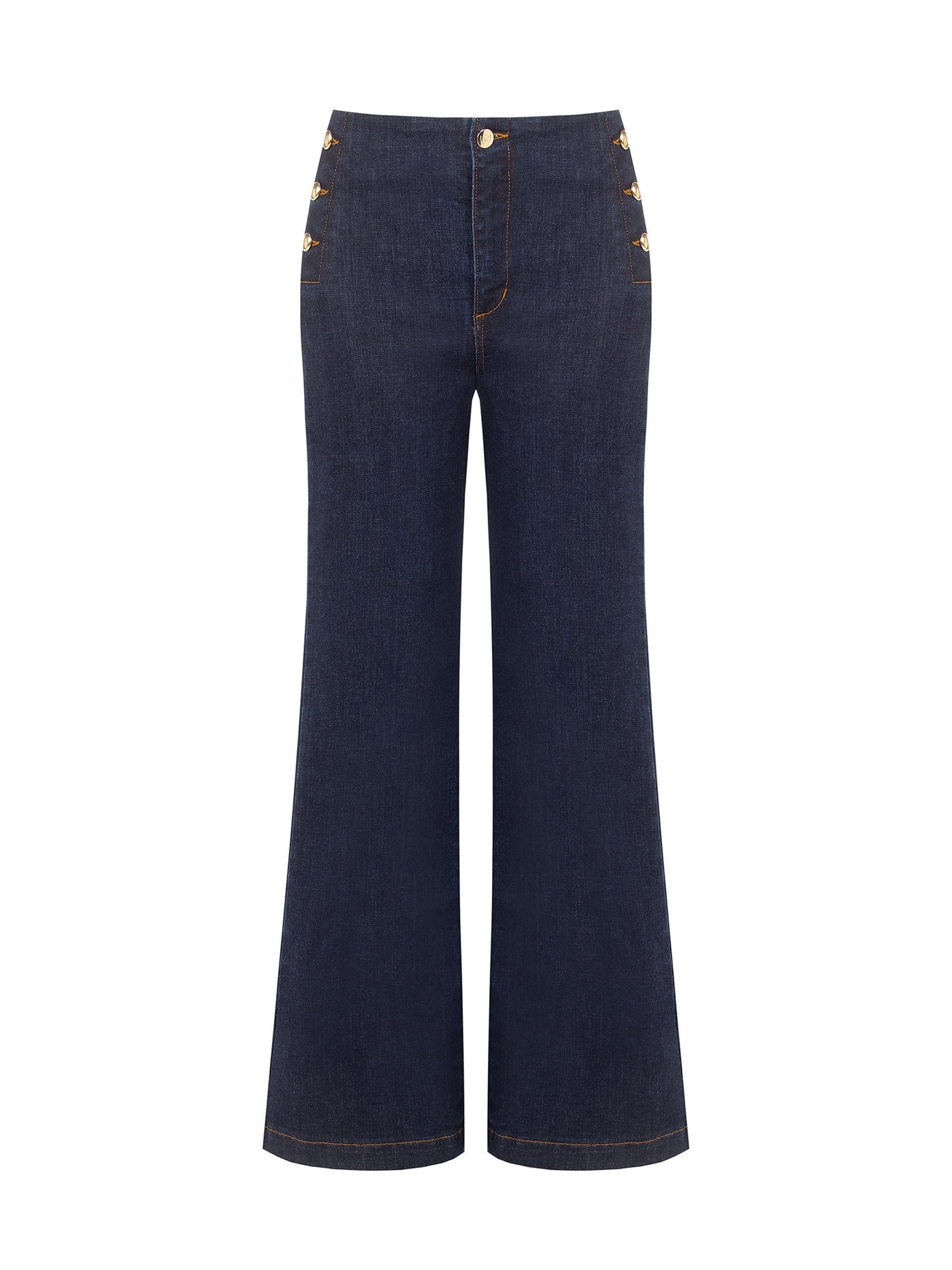 Zero Rinascimento Stretch Wide-Leg Cropped Jeans