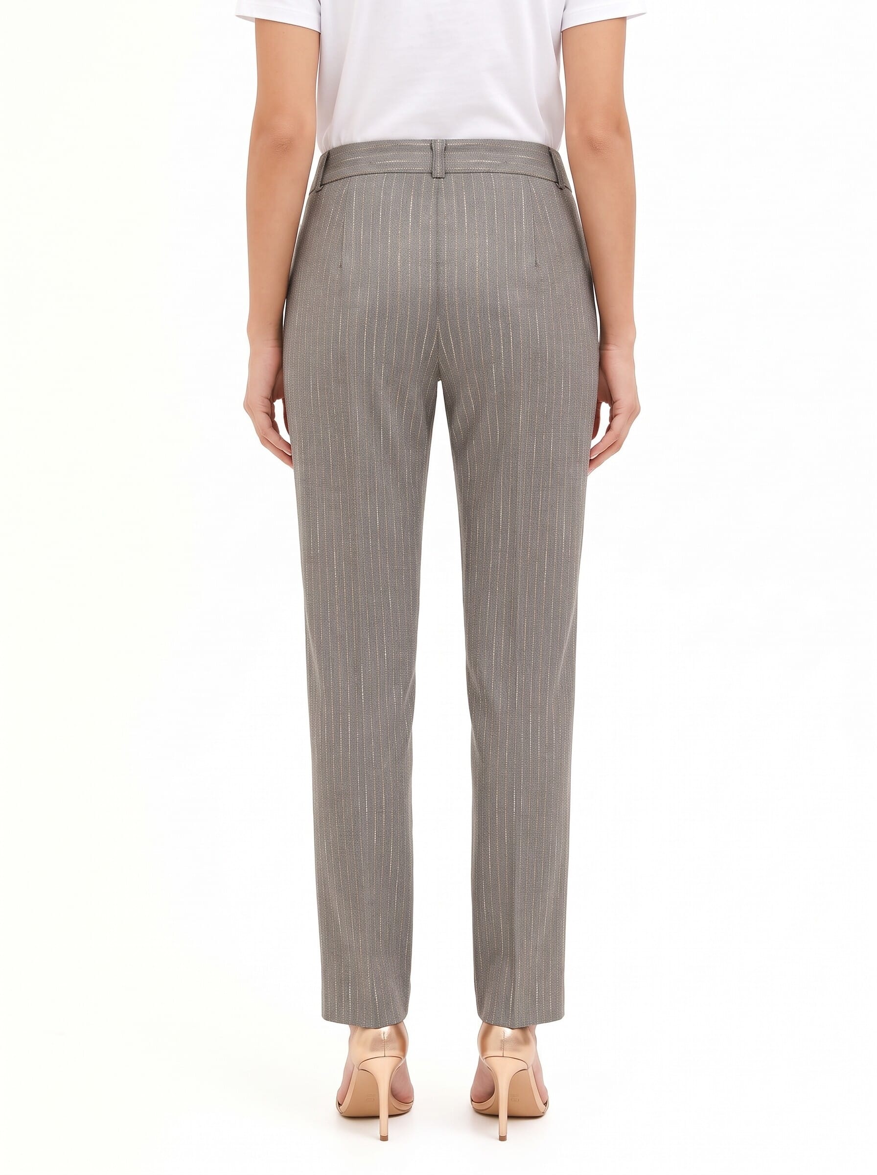 Straight-leg Trousers with Embroidered Stripes – Rinascimento