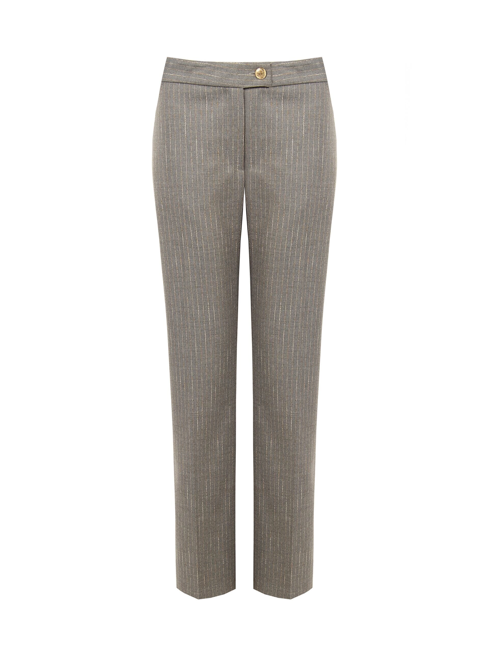 Straight-leg Trousers with Embroidered Stripes – Rinascimento