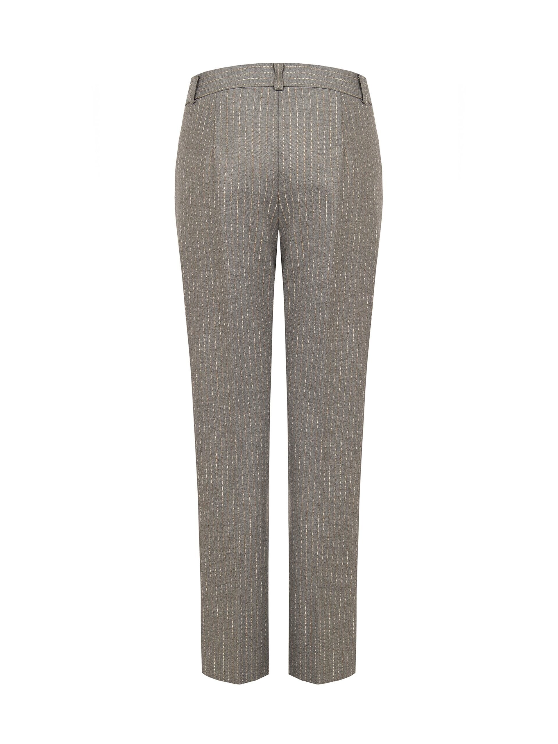 Straight-leg Trousers with Embroidered Stripes – Rinascimento