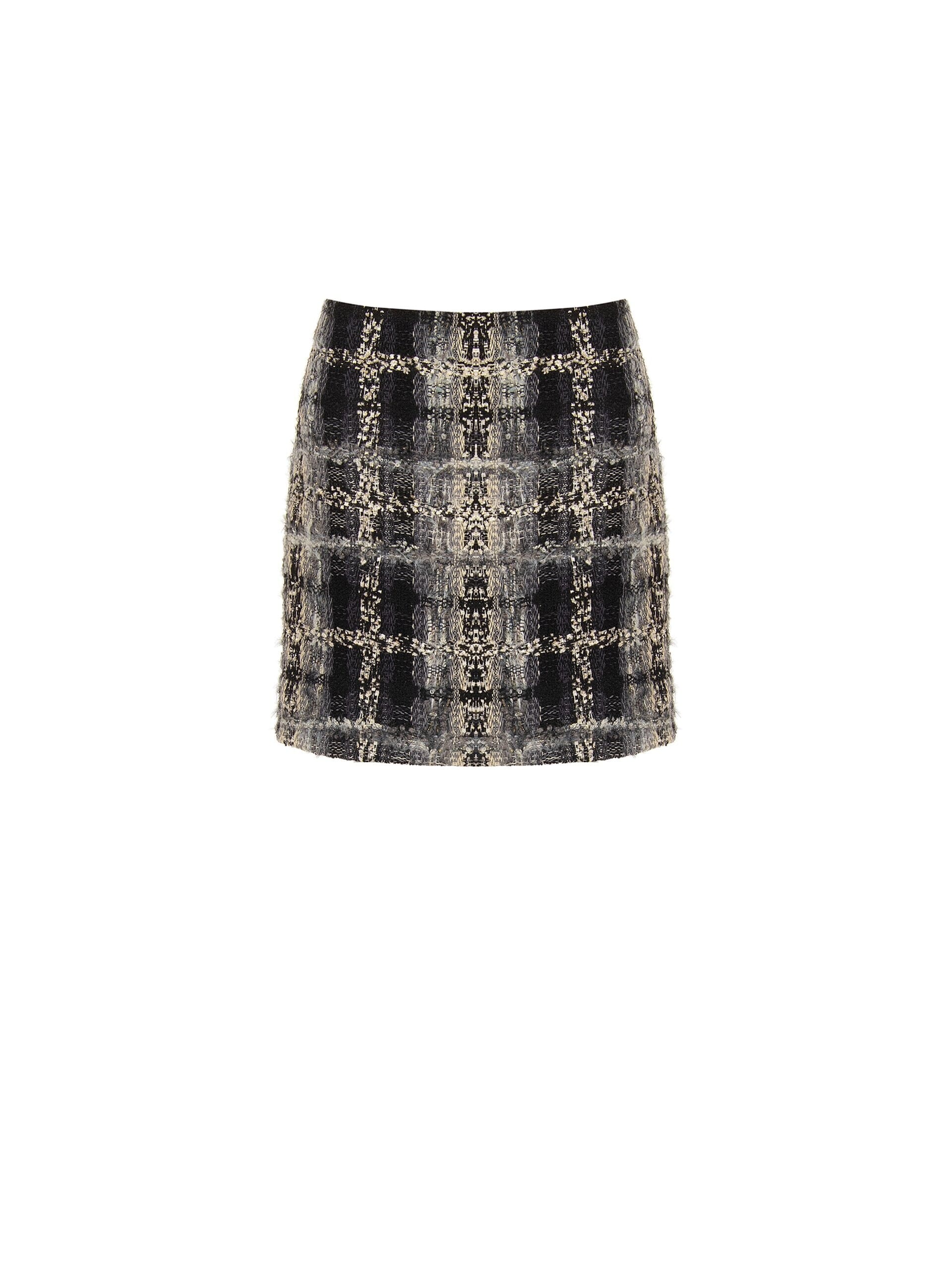 Minigonna In Tweed Bouclé Con Lurex Rinascimento