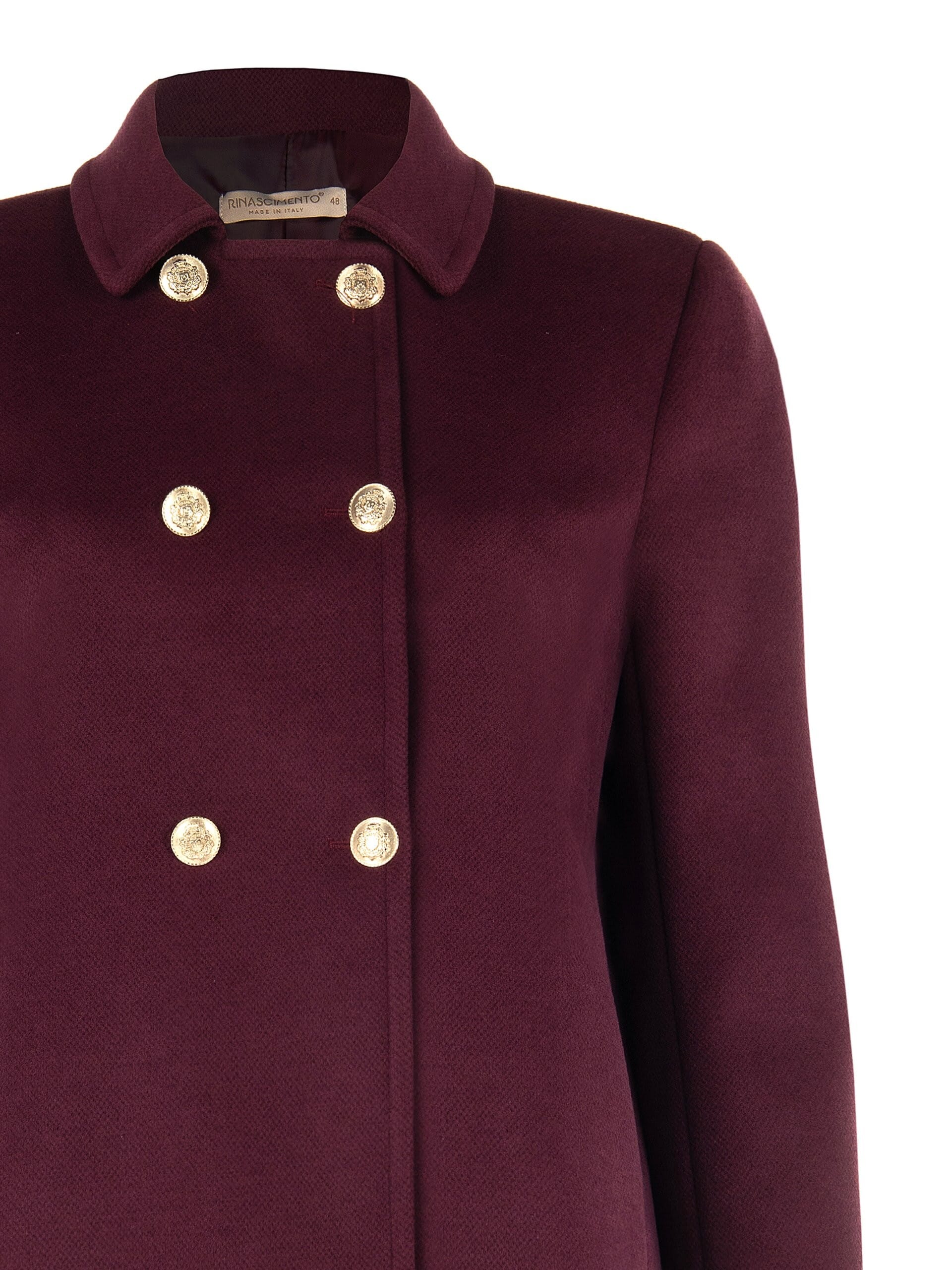 Cappotto Curvy Corto E Ampio In Panno Rinascimento Curvy