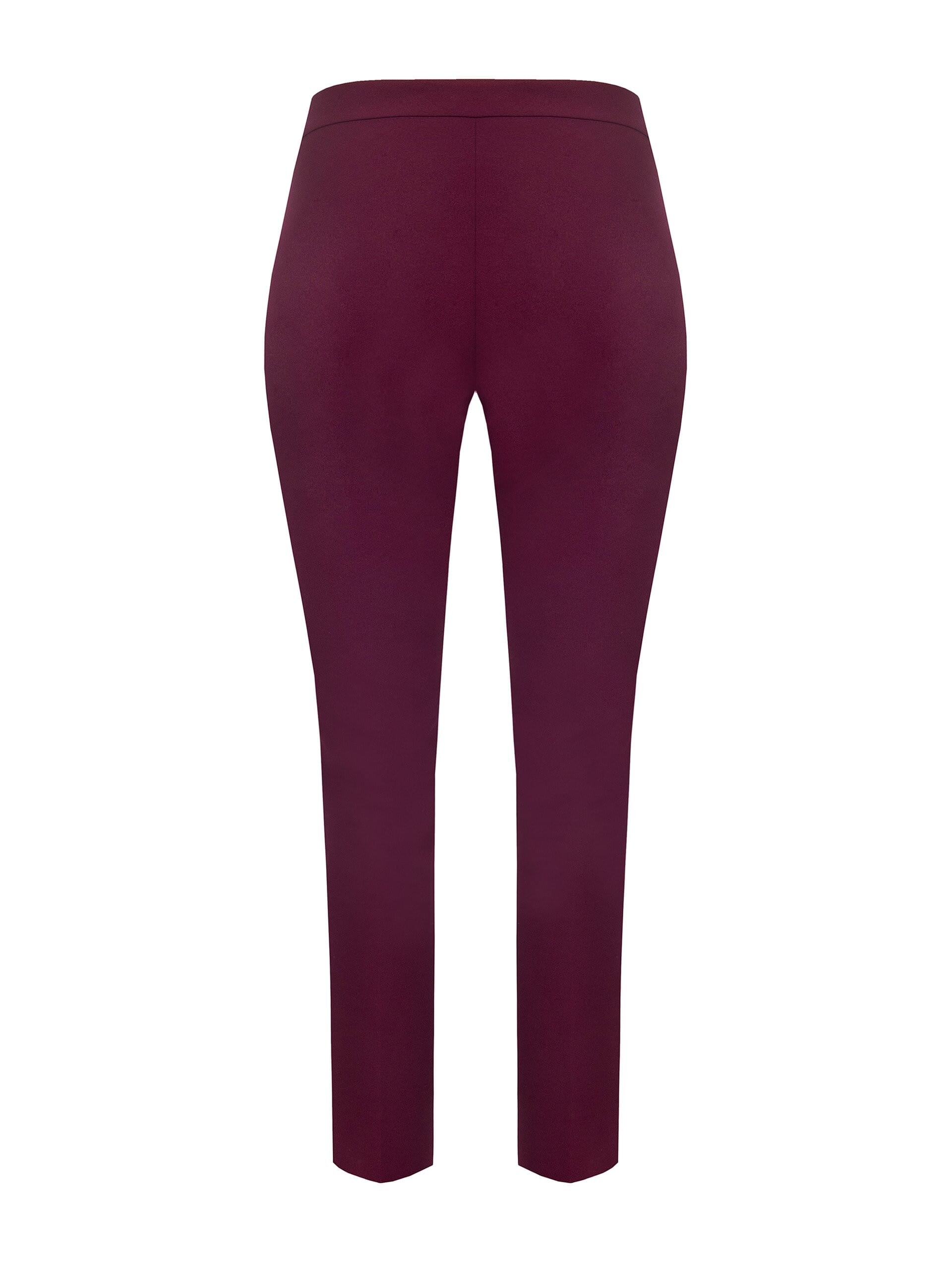 Pantaloni Curvy Dritti In Scuba Crepe Con Dettaglio Gioiello Catene E Perla Rinascimento Curvy
