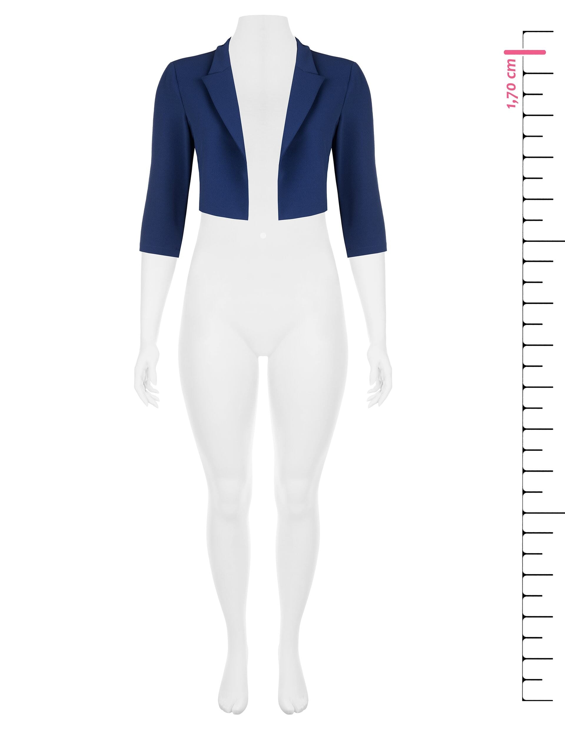 Giacca Spencer Curvy In Scuba Crepe Rinascimento Curvy