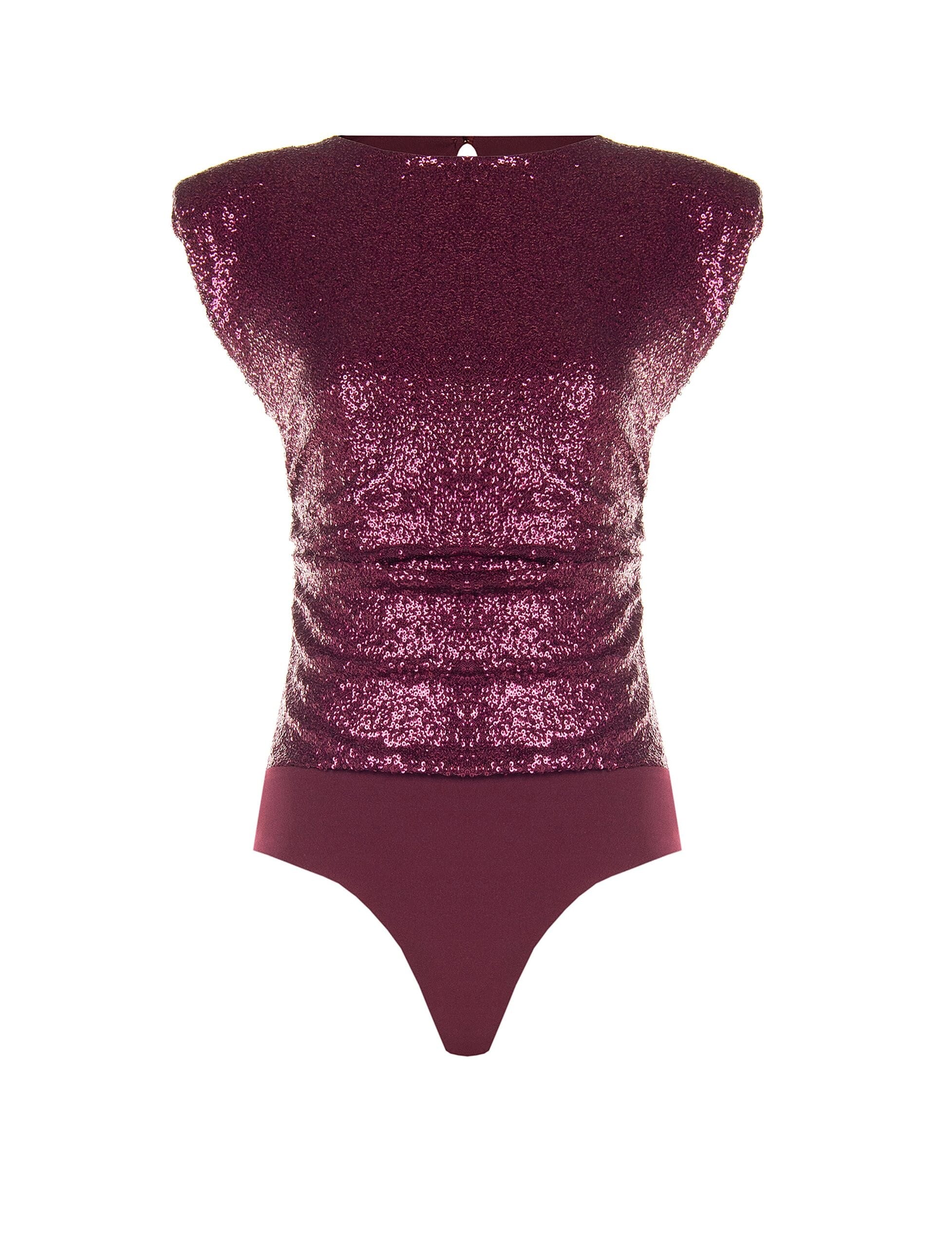Body Ricoperto Di Paillettes Con Spalline Rinascimento