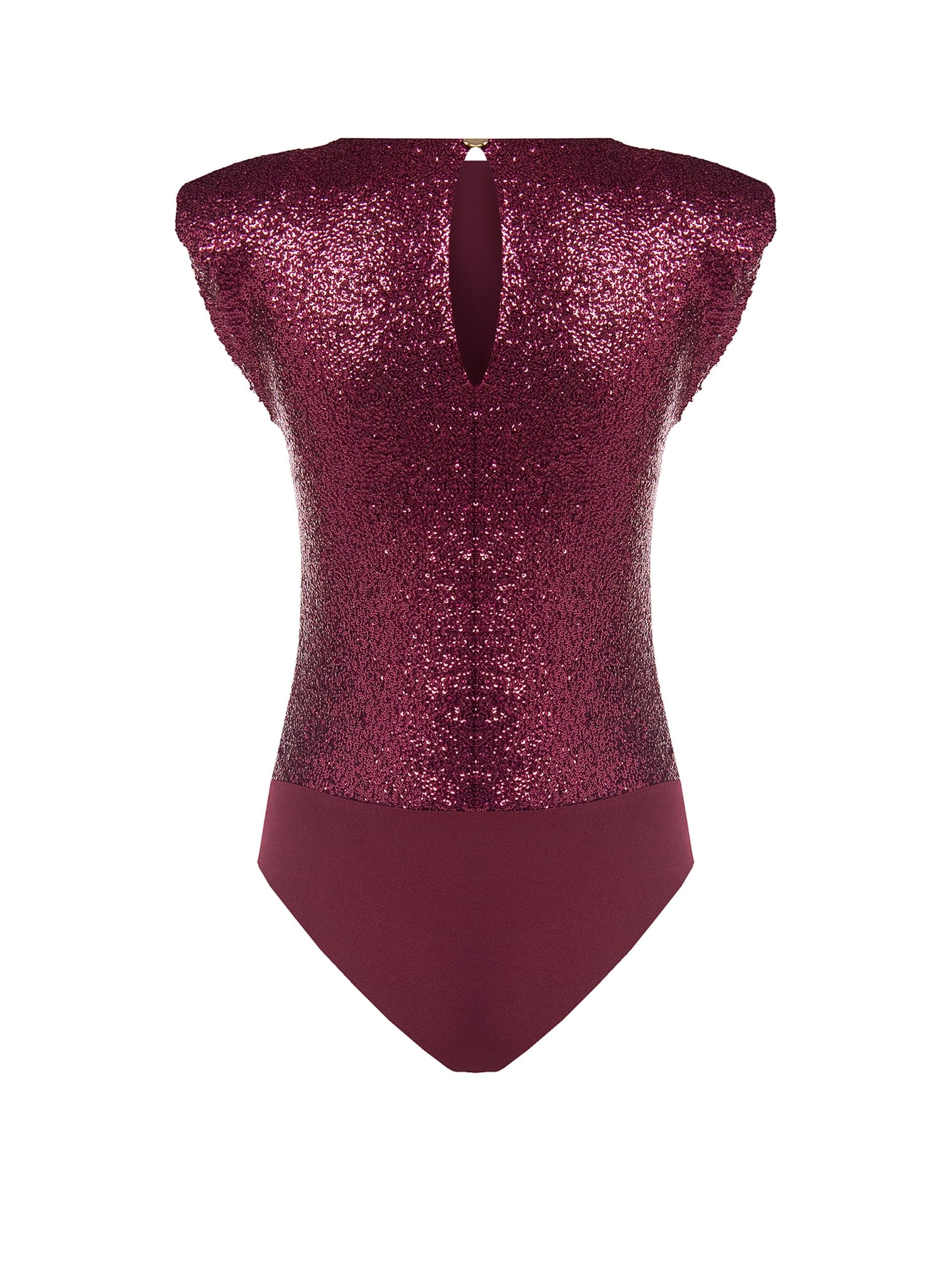 Body Ricoperto Di Paillettes Con Spalline Rinascimento