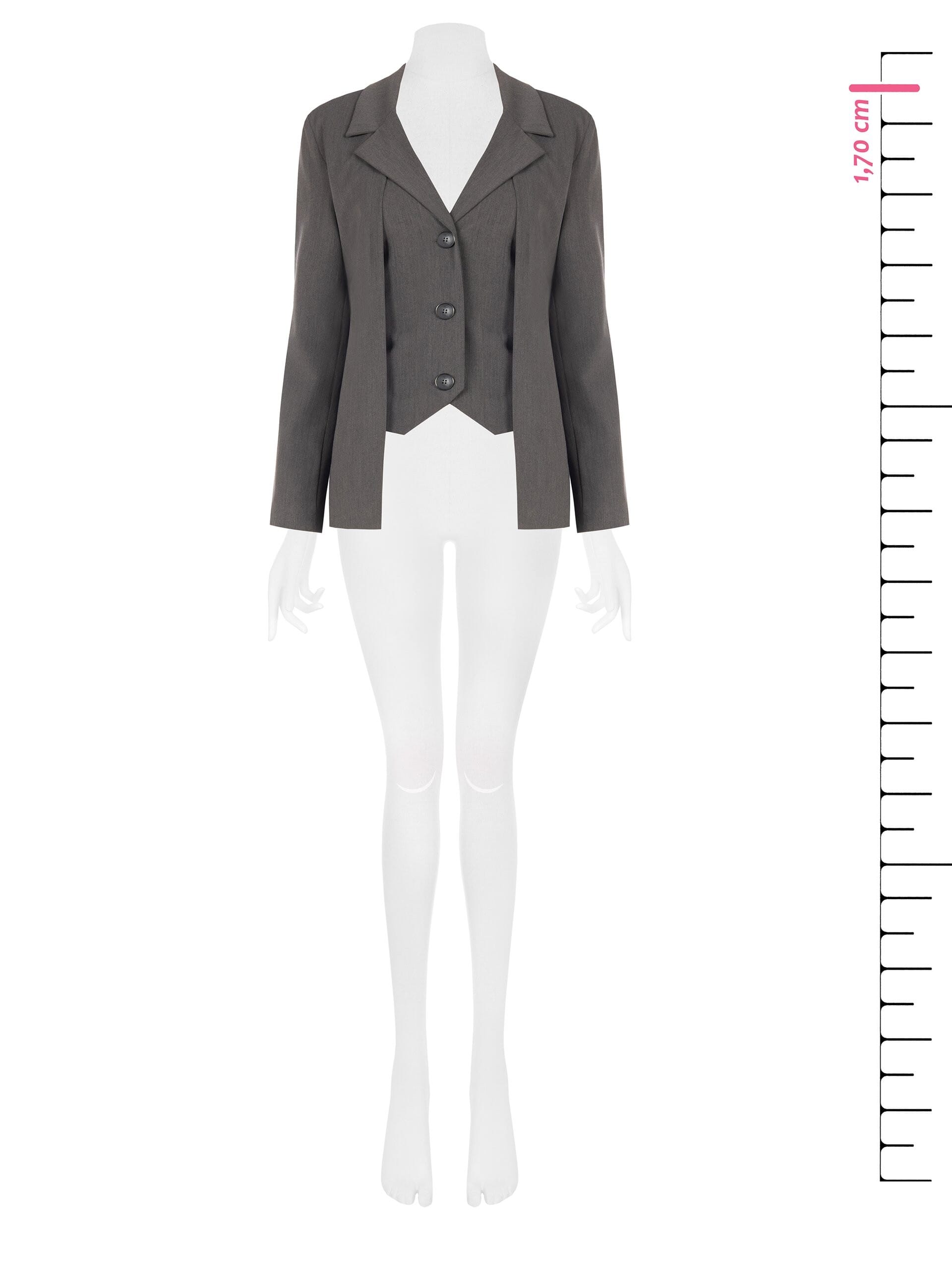 Giacca Blazer In Poliviscosa Effetto 2 In 1 Giacca E Gilet Rinascimento