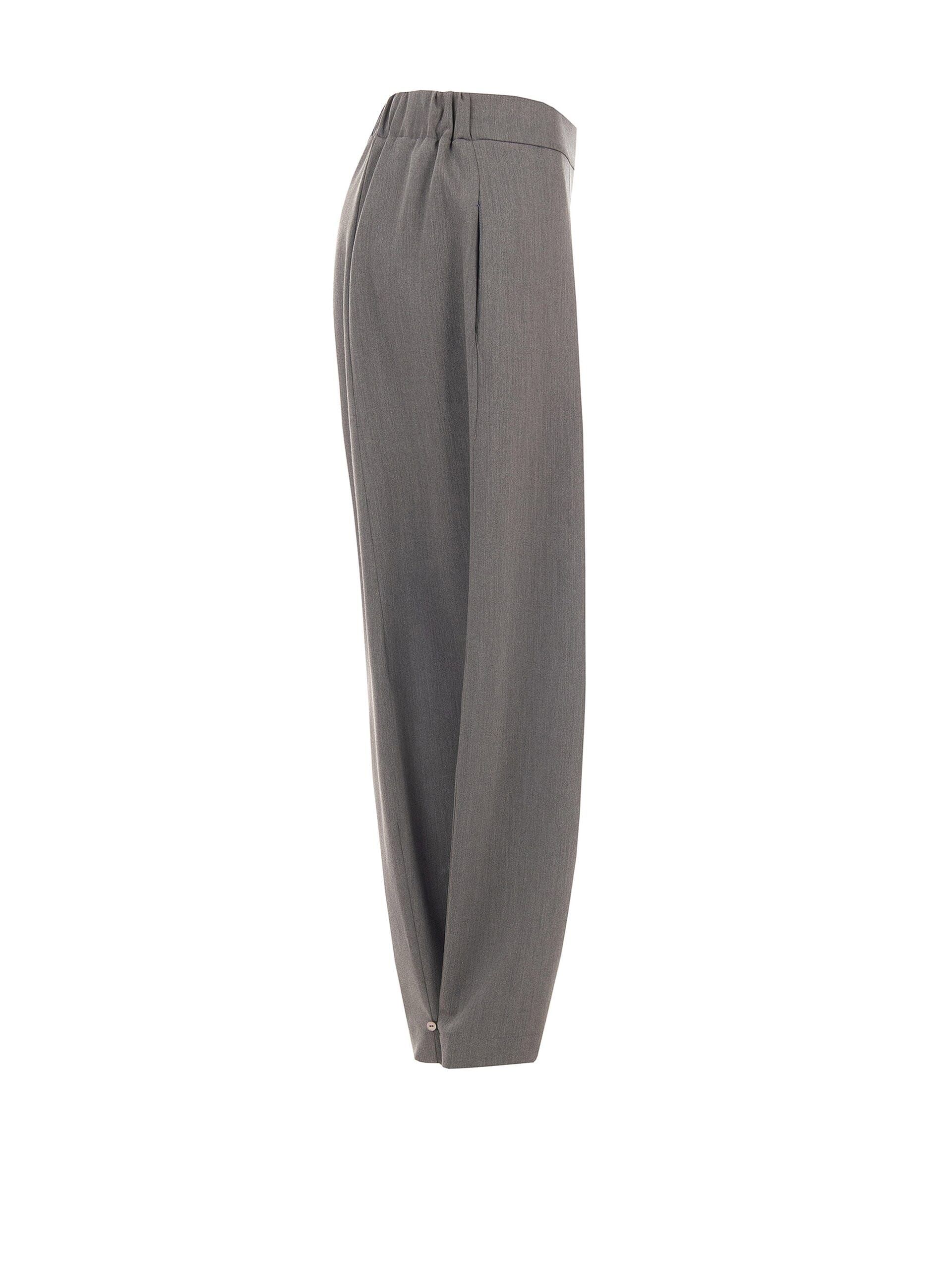 Pantaloni Larghi Balloon In Poliviscosa Con Elastico Dietro Rinascimento