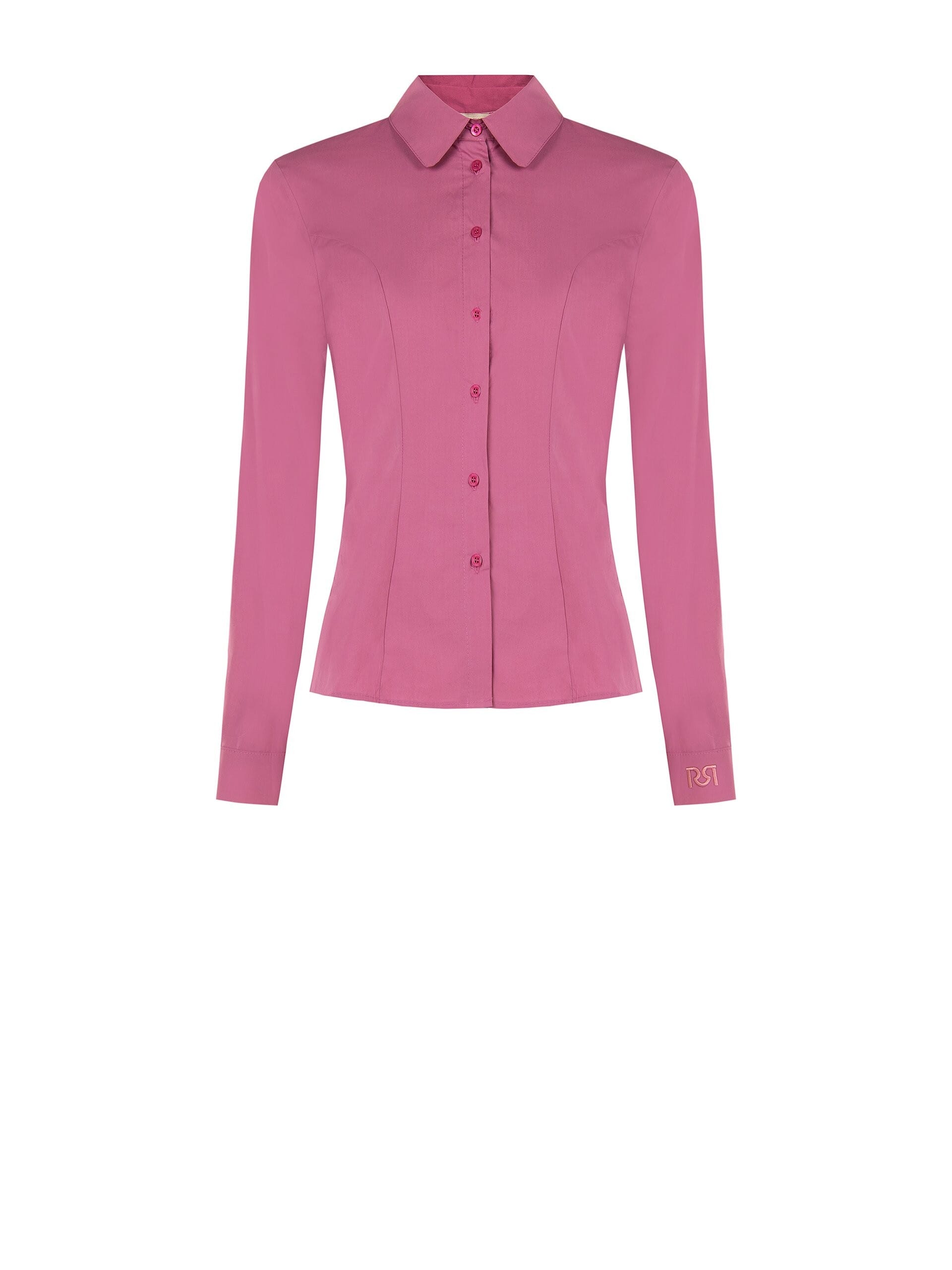 Camicia Sfiancata E Aderente In Cotone Rinascimento