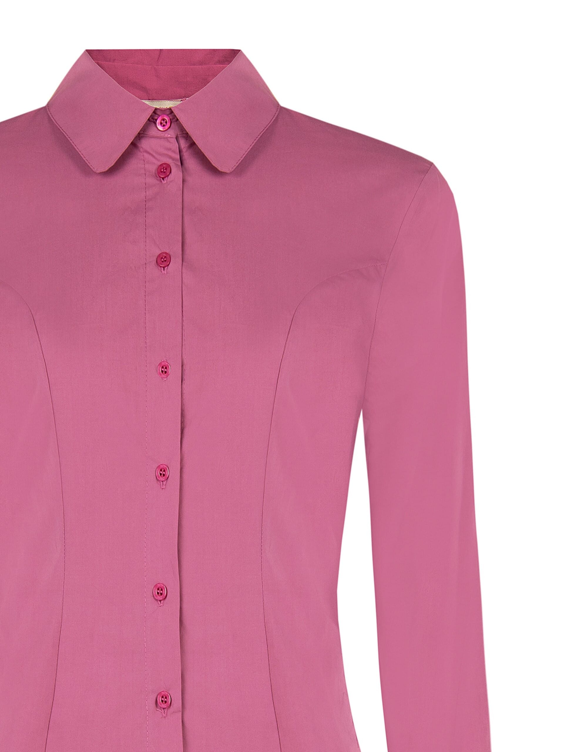 Camicia Sfiancata E Aderente In Cotone Rinascimento