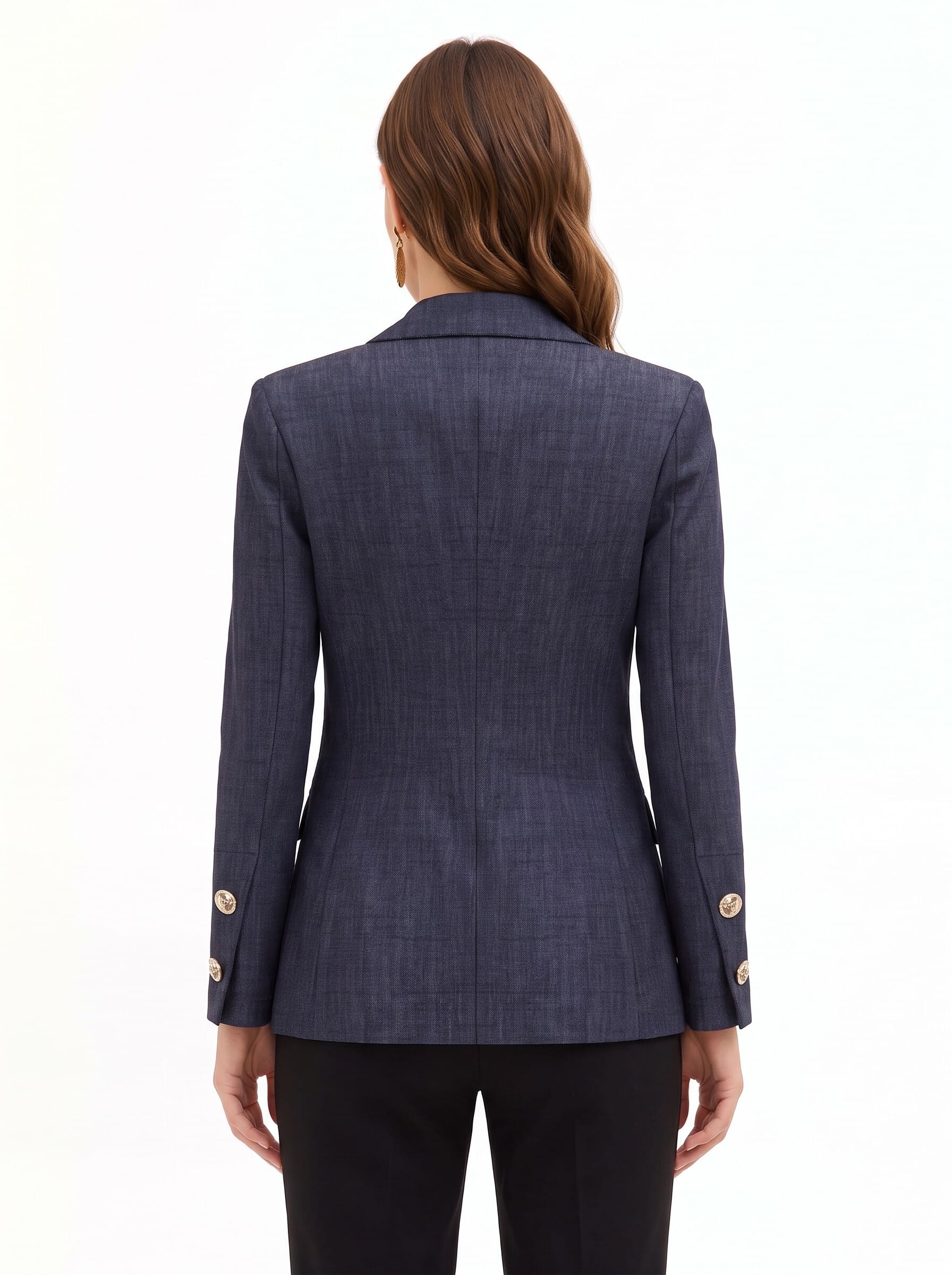 Punto Milano Blazer Jacket with Rinascimento Logo Buttons