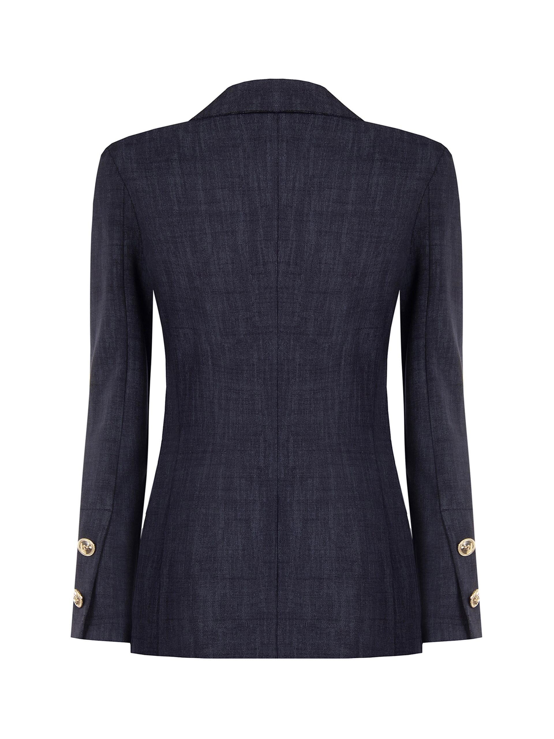 Punto Milano Blazer Jacket with Rinascimento Logo Buttons