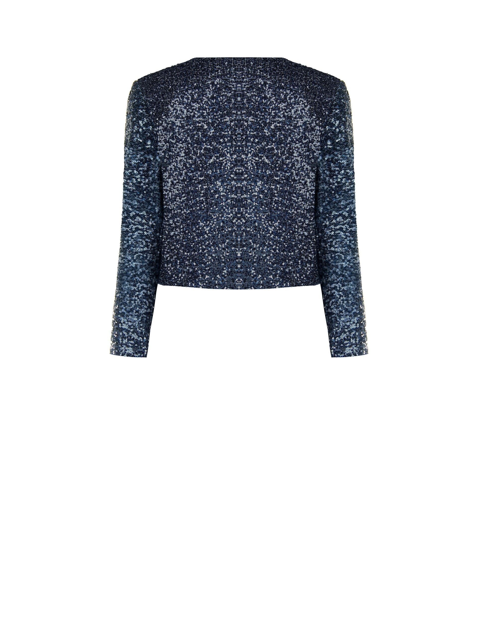 Rinascimento Strapless Short Jacket Covered in Sequins