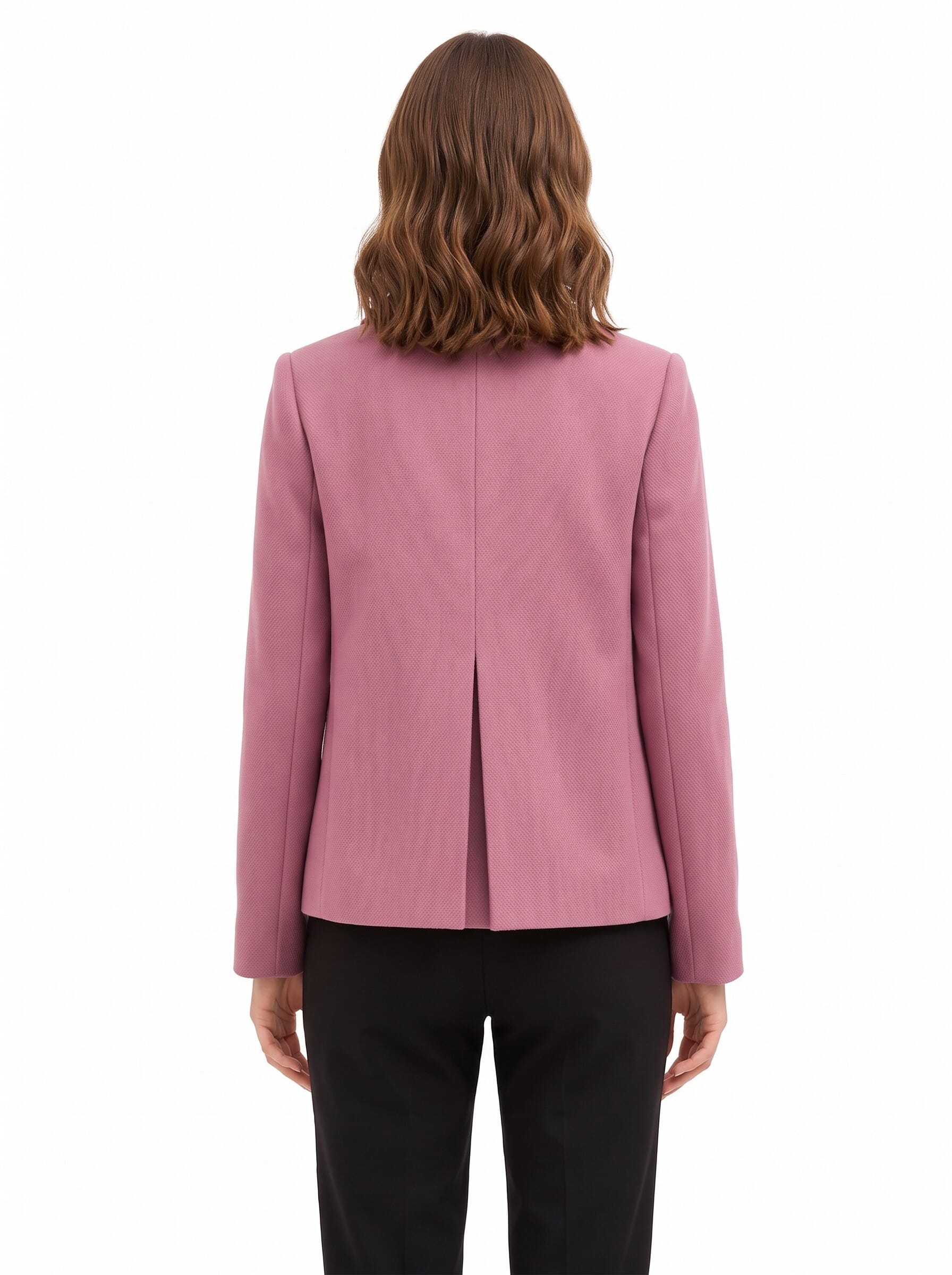Manteau court oversize en laine avec boutons assortis « Rinascimento »