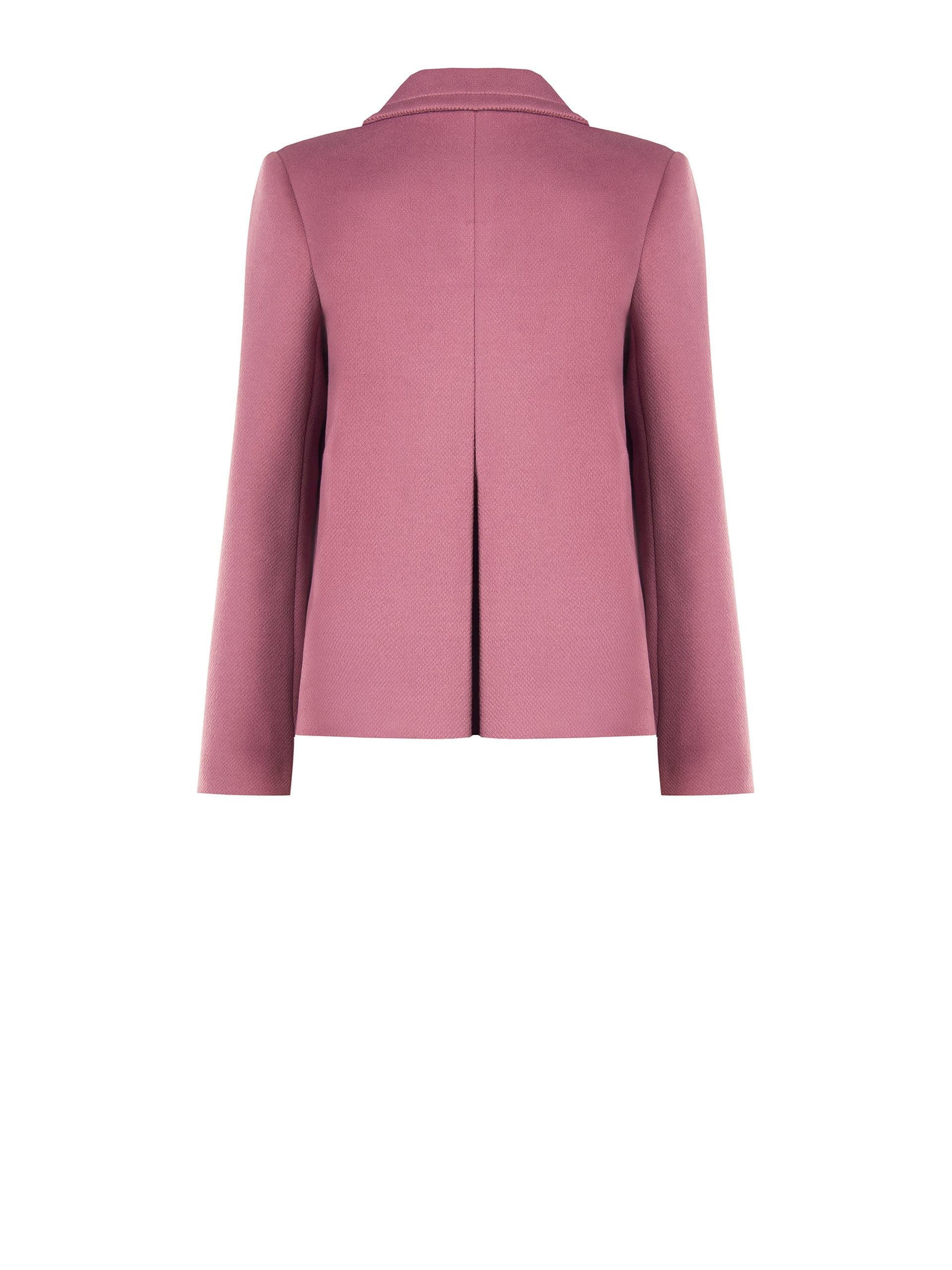 Manteau court oversize en laine avec boutons assortis « Rinascimento »