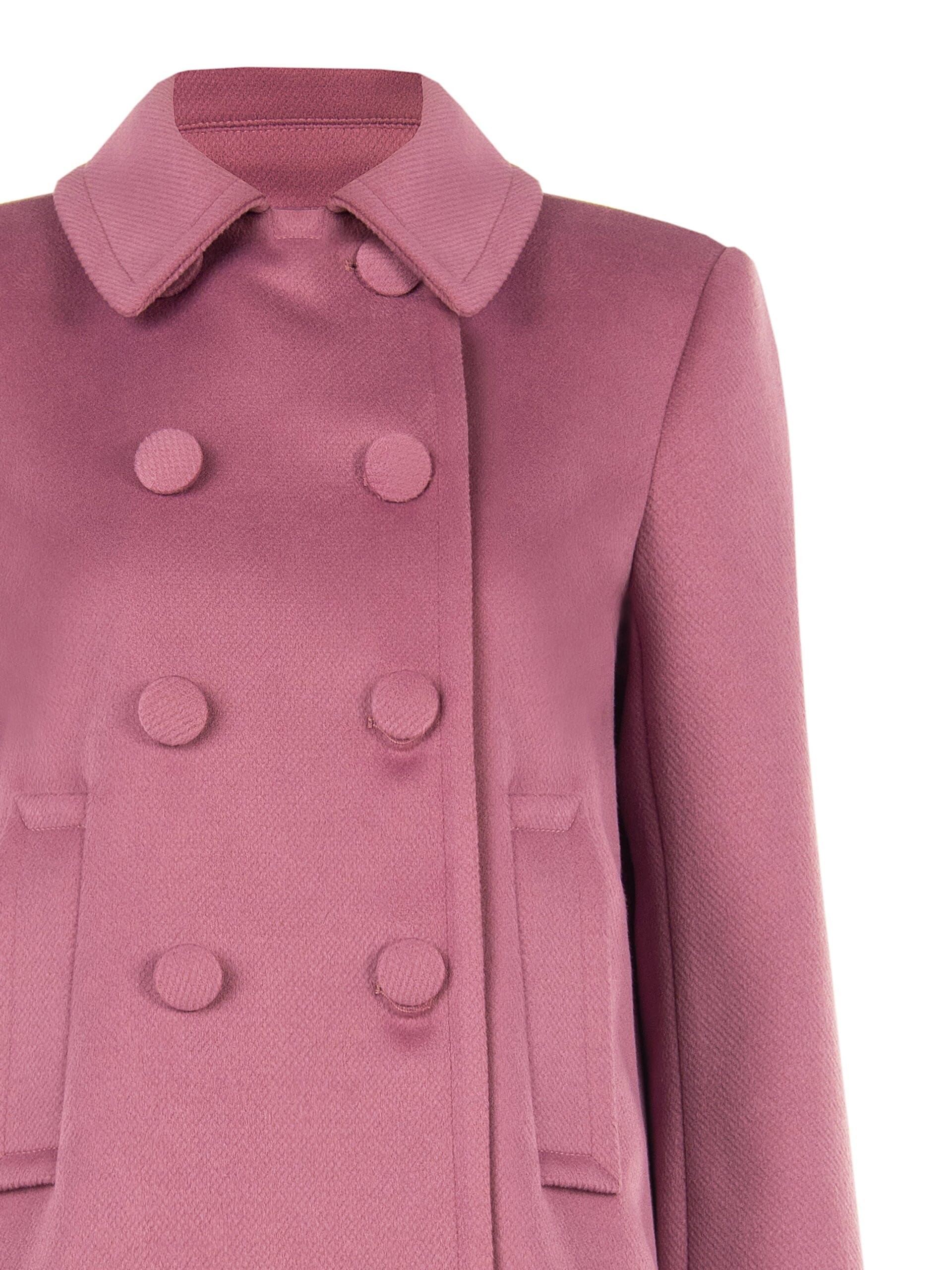 Manteau court oversize en laine avec boutons assortis « Rinascimento »