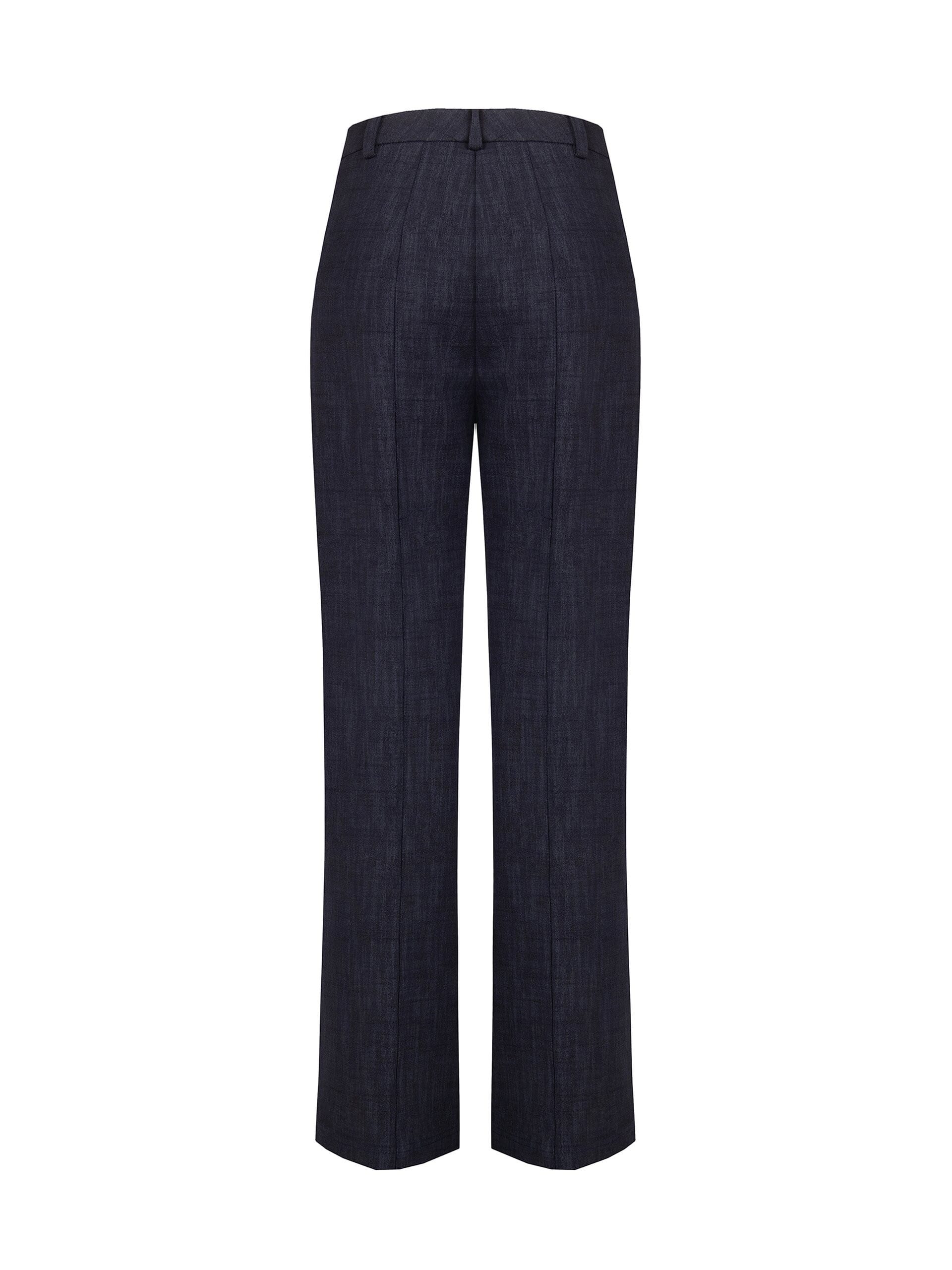 Pantalon à jambes larges en point de Milan « Rinascimento »