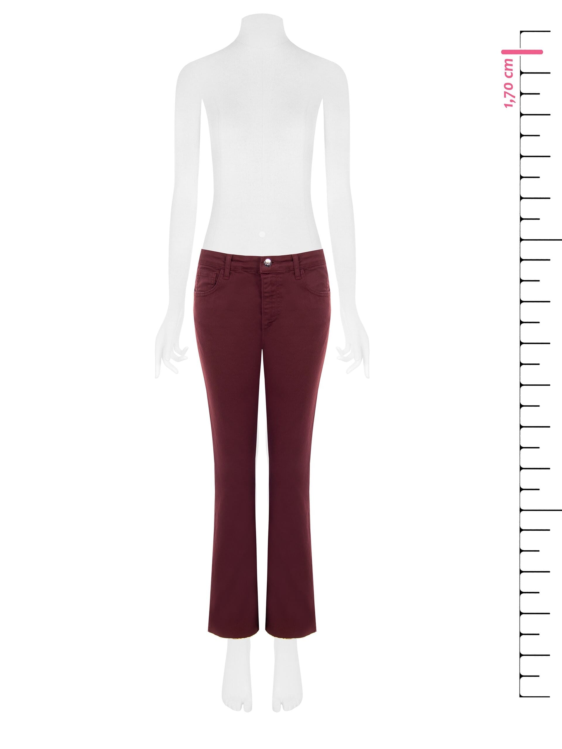 Rinascimento Stretch Flare Jeans with Raw-Cut Hems