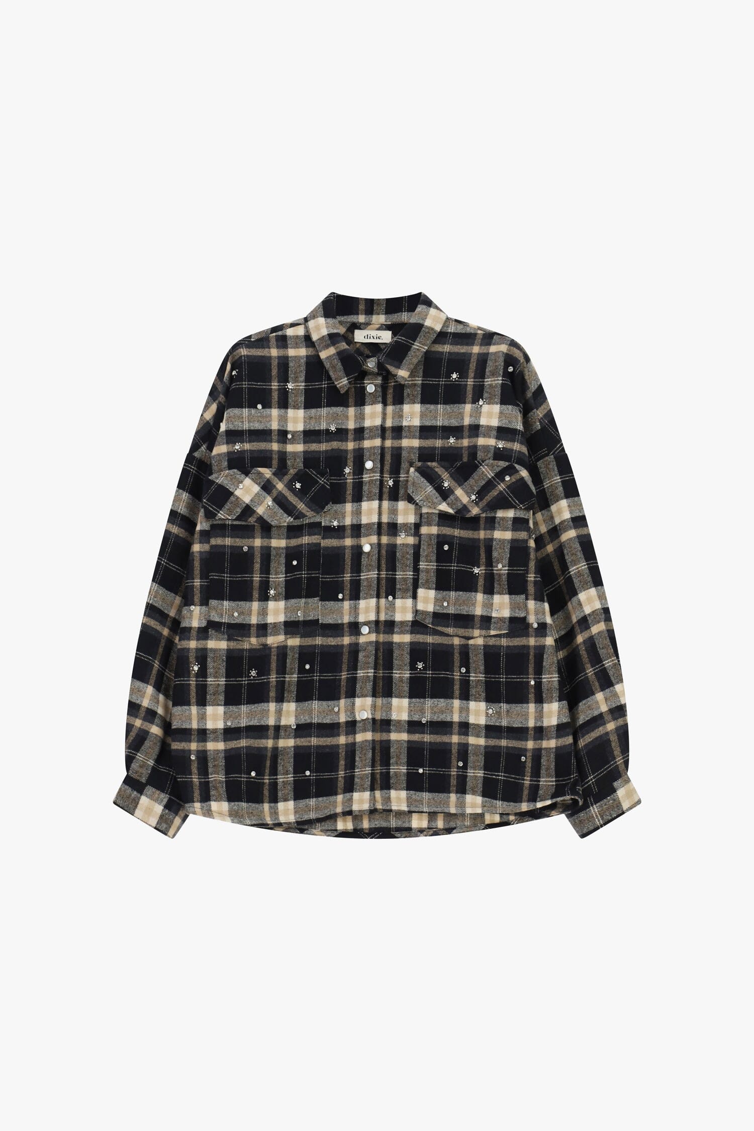 Dixie Checked Shirt with Pockets and Sparkly Details
