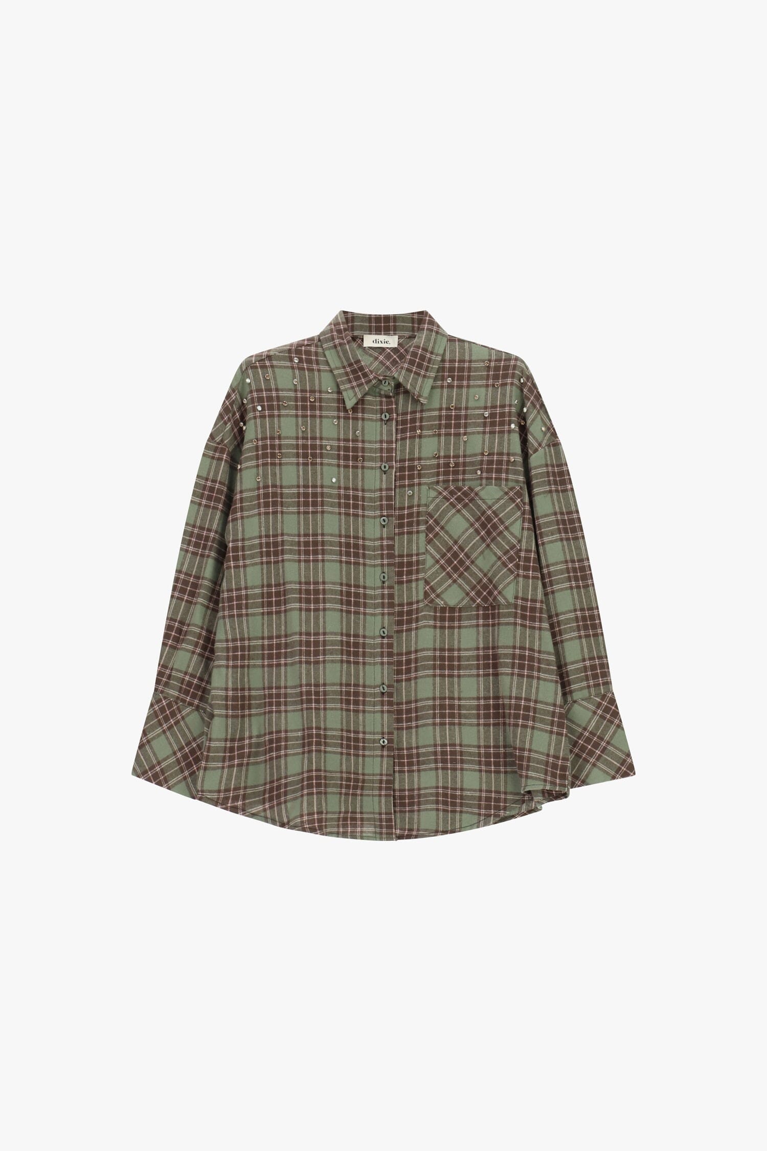 Dixie Checked Shirt with Studs and Front Pocket