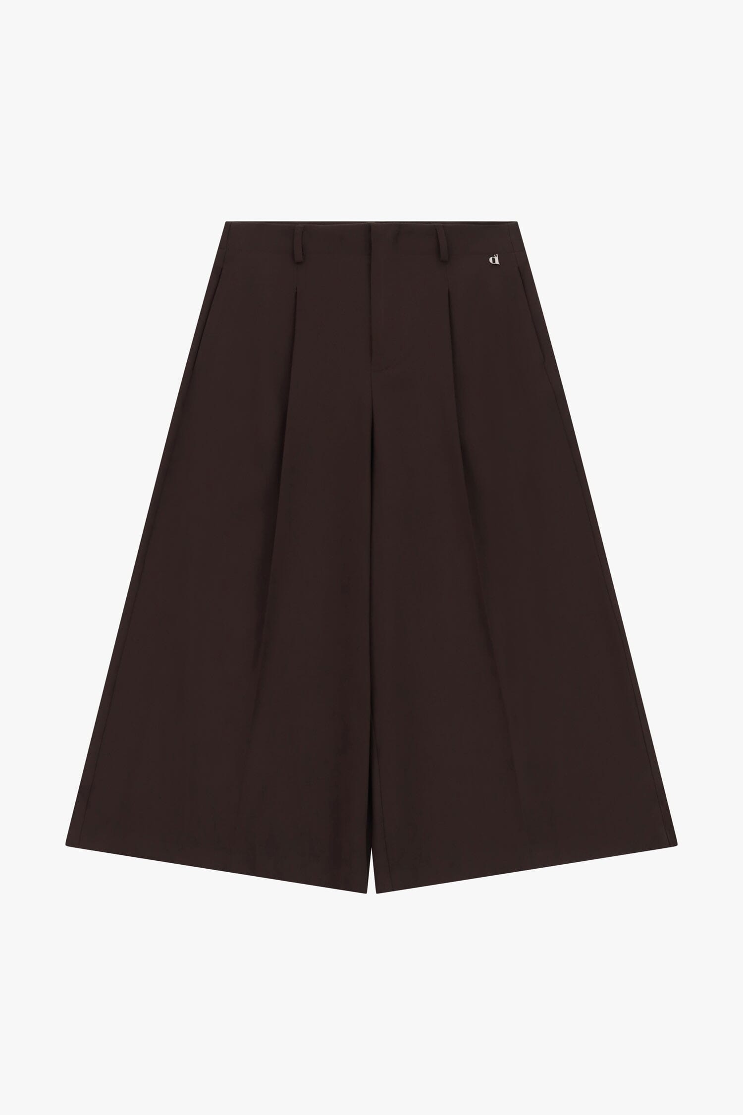 Short taille haute à pinces et passants « Dixie »