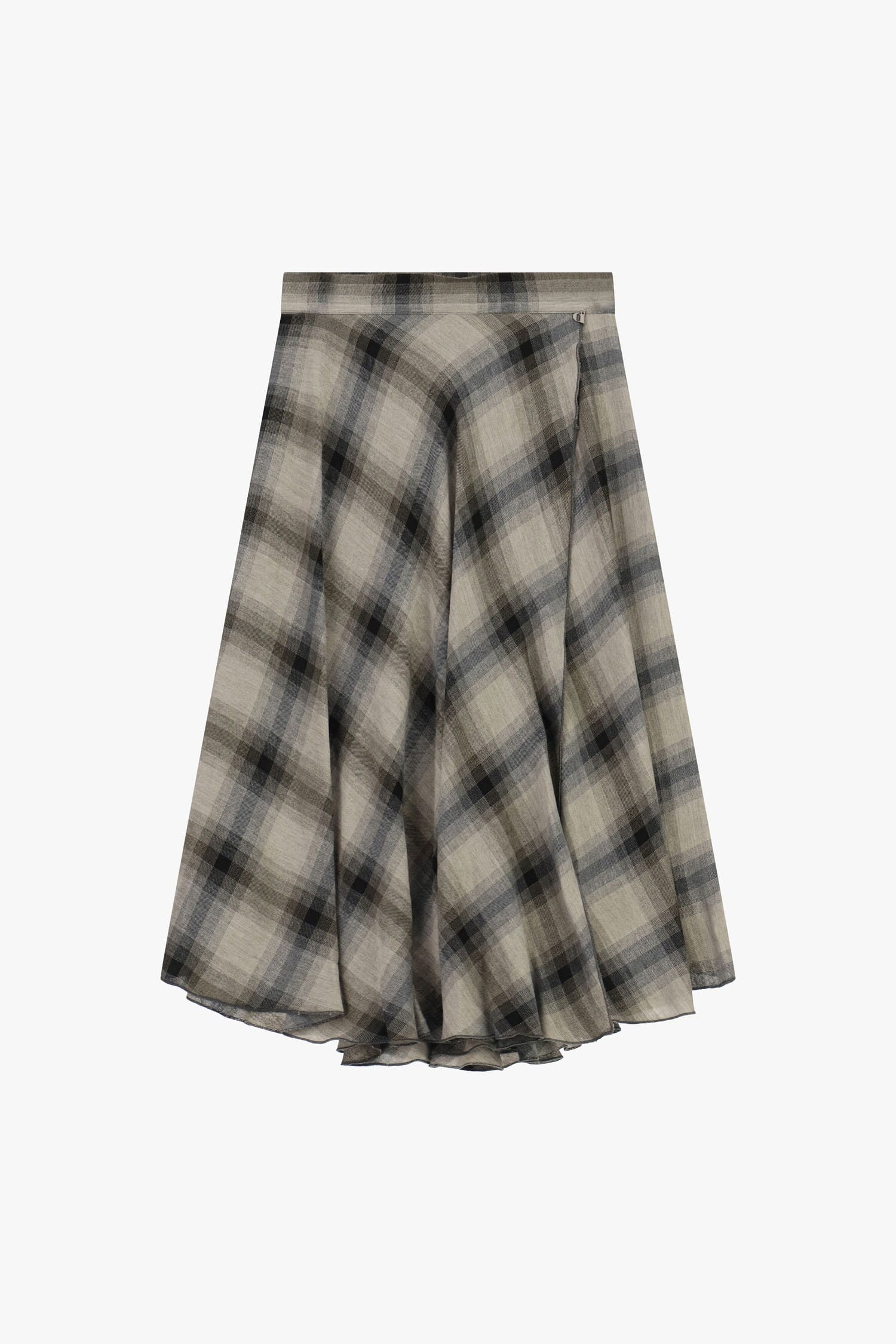 Gonna Midi Svasata A Quadri Con Vita Regolare Dixie