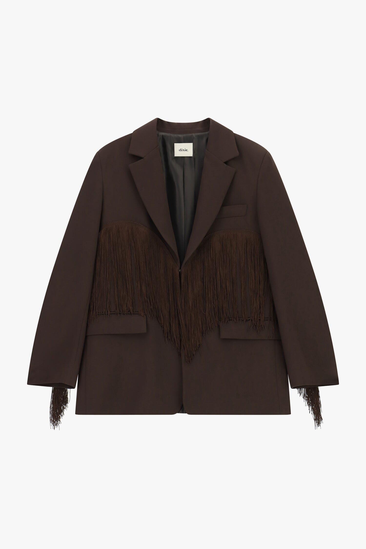 Blazer Dixie avec franges décoratives et poches avant