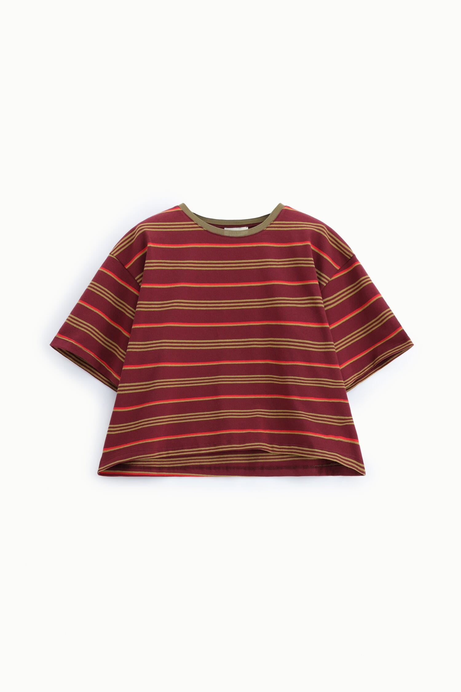 T-Shirt A Righe Vestibilit\Xc3\Xa0 Morbida Girocollo Dixie