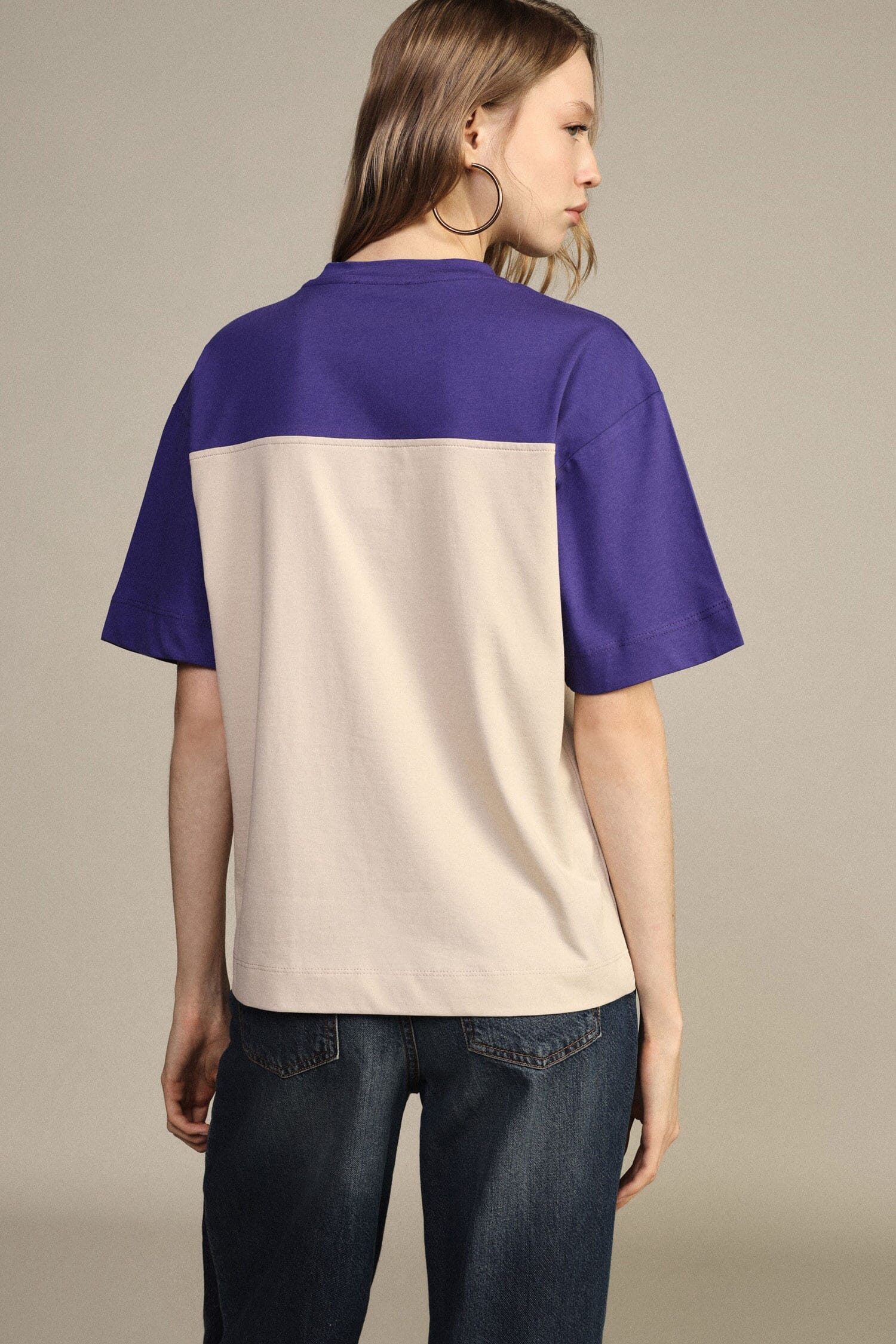 T-Shirt Stampa Tigre E Fiori Maniche Corte Dixie