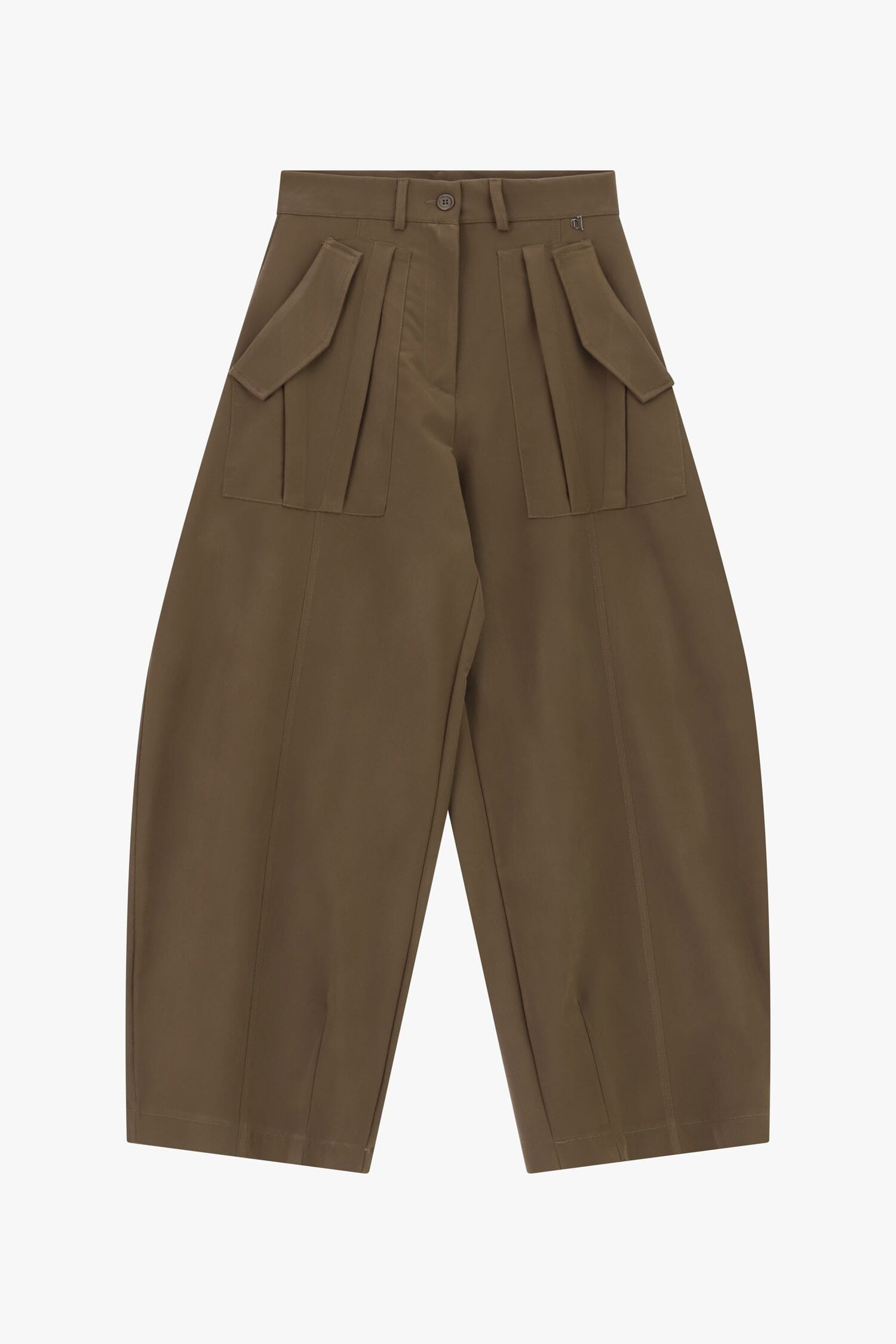 Pantaloni Palazzo Ampi Con Tasche Applicate Dixie