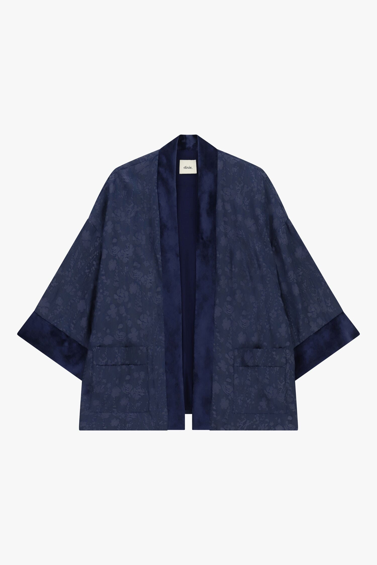 Cappotto Duster Ampio Jacquard Con Profili A Contrasto Dixie