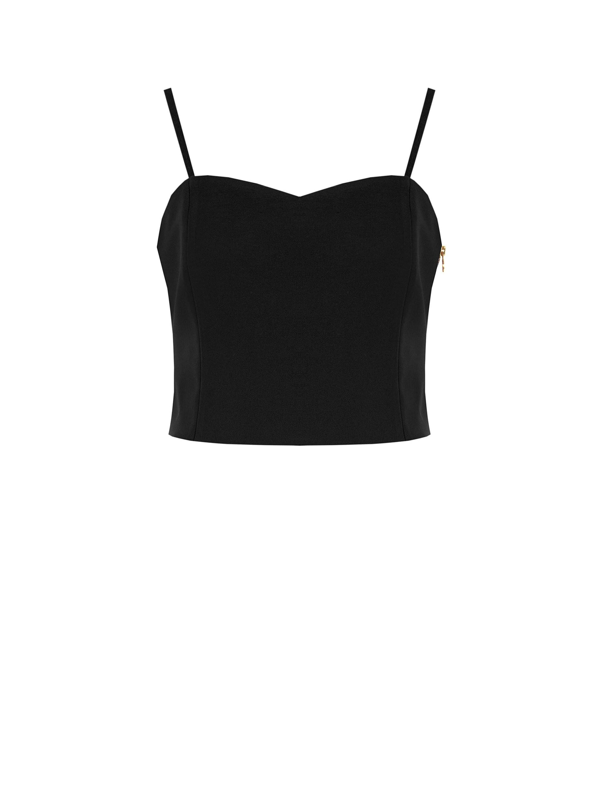 Crop Top Bustier In Tessuto Tecnico Rinascimento