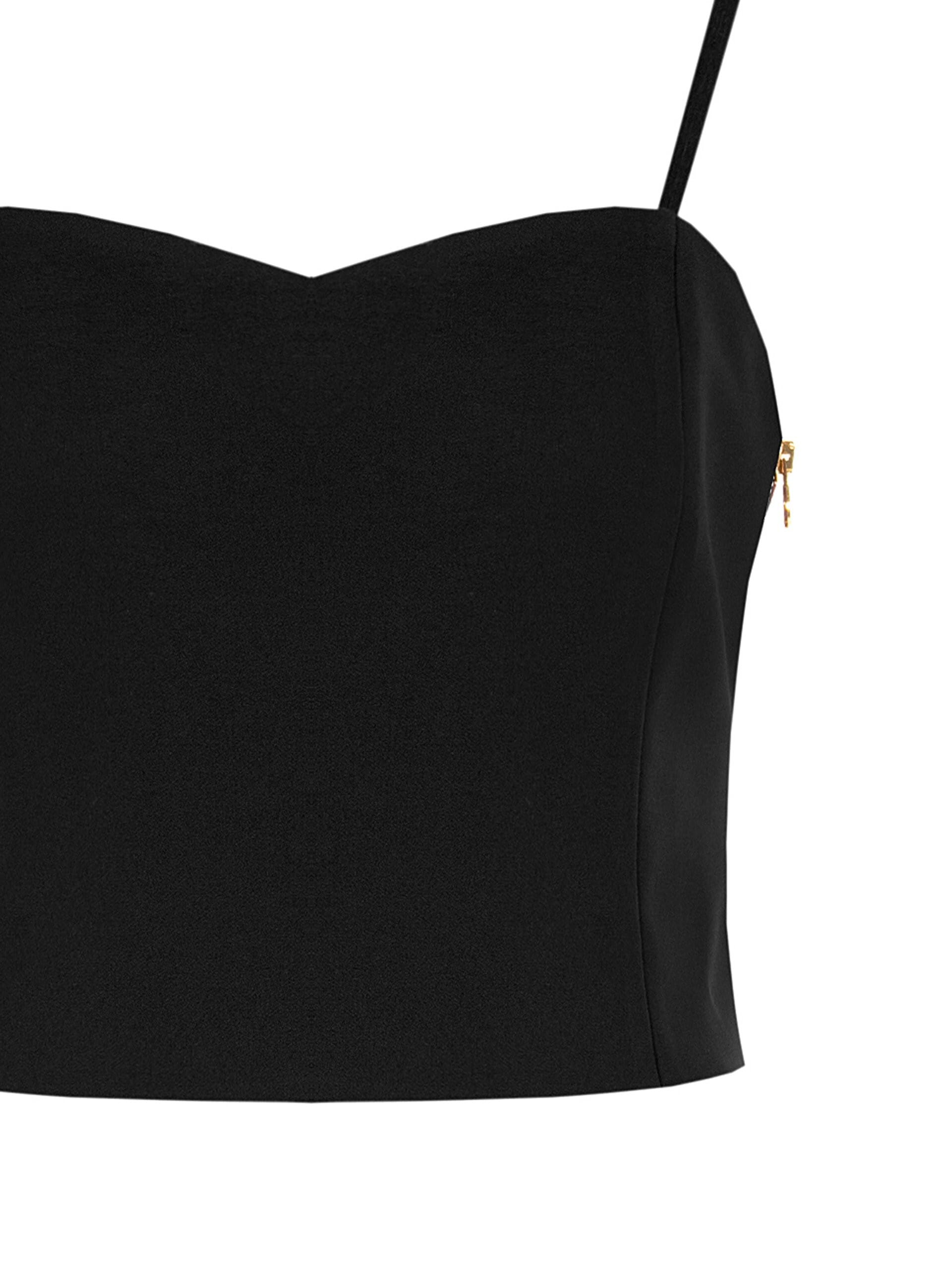 Crop Top Bustier In Tessuto Tecnico Rinascimento
