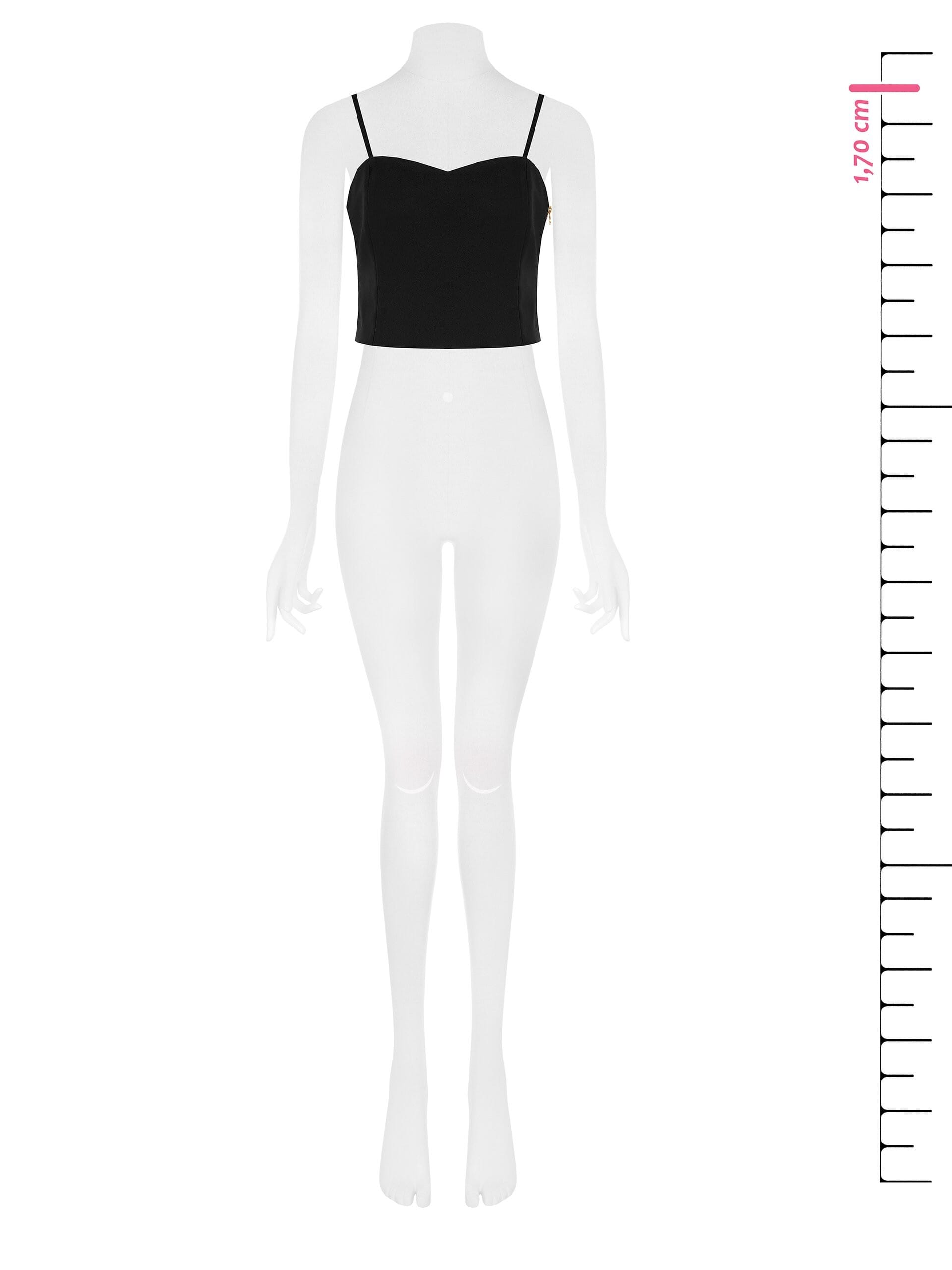 Crop Top Bustier In Tessuto Tecnico Rinascimento