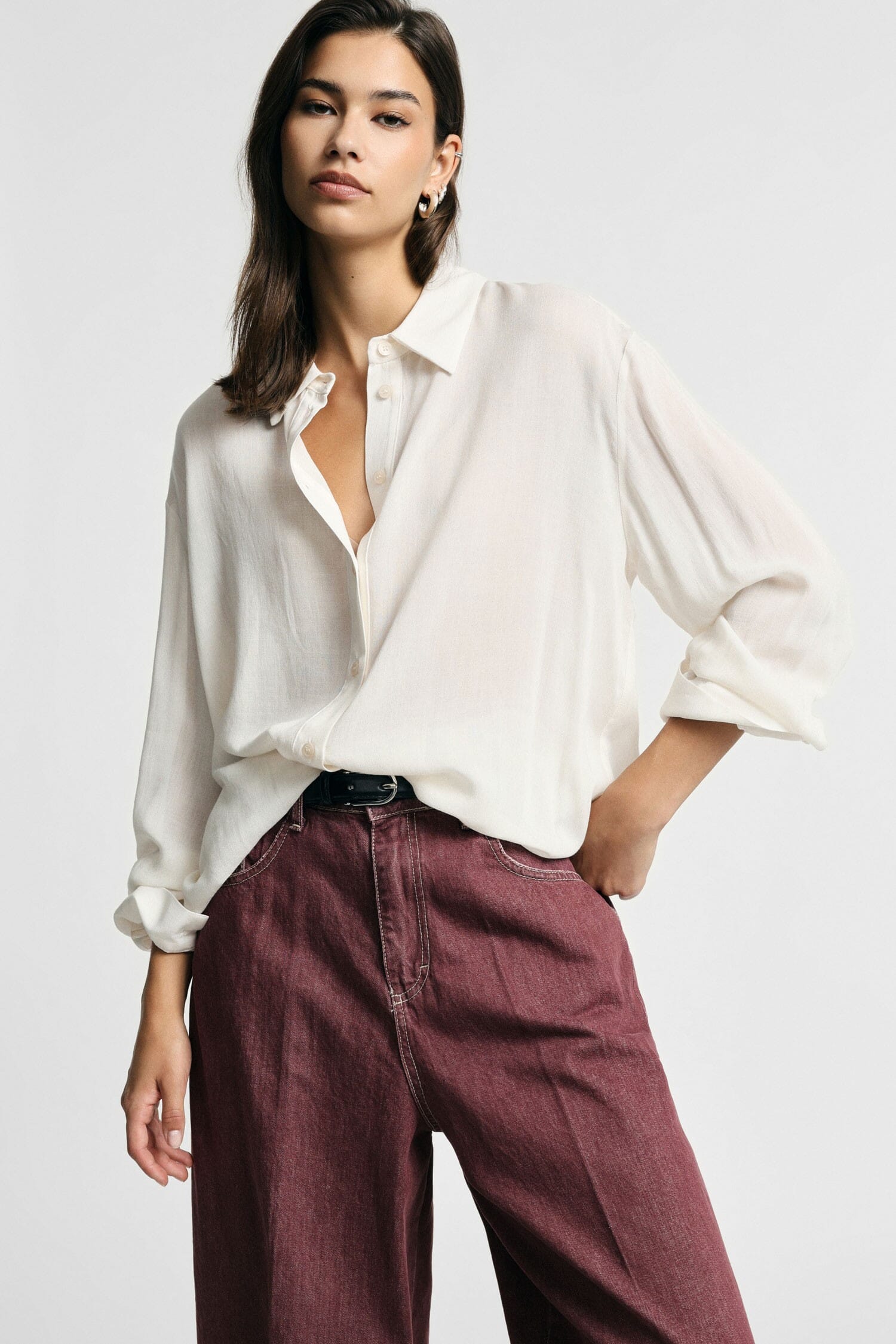 Camicia Taglio Regular Con Collo Classico Please