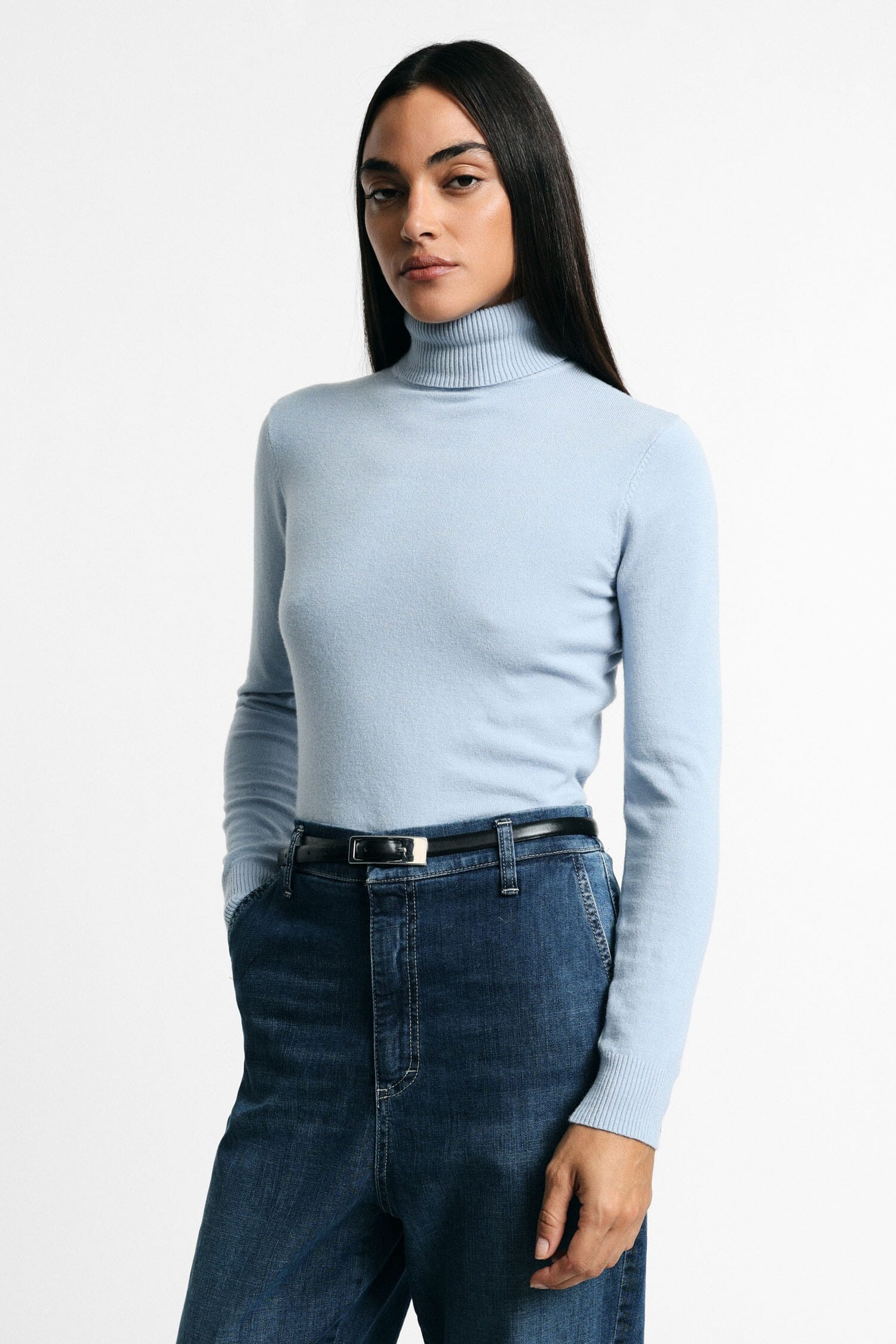 Maglione Dolcevita A Maniche Lunghe Tinta Unita Please