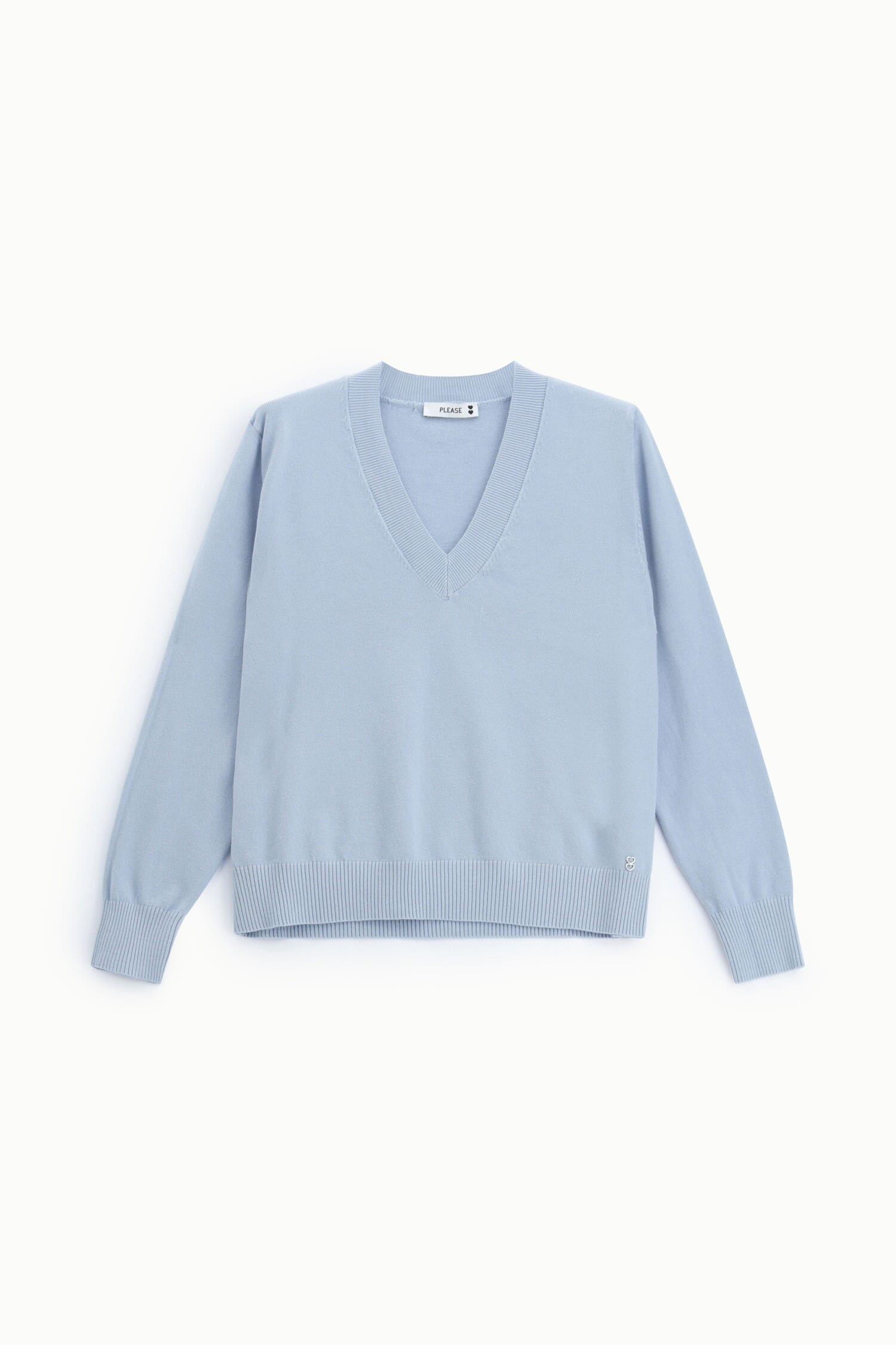 Maglione Pullover Scollo V Vestibilità Regular Please