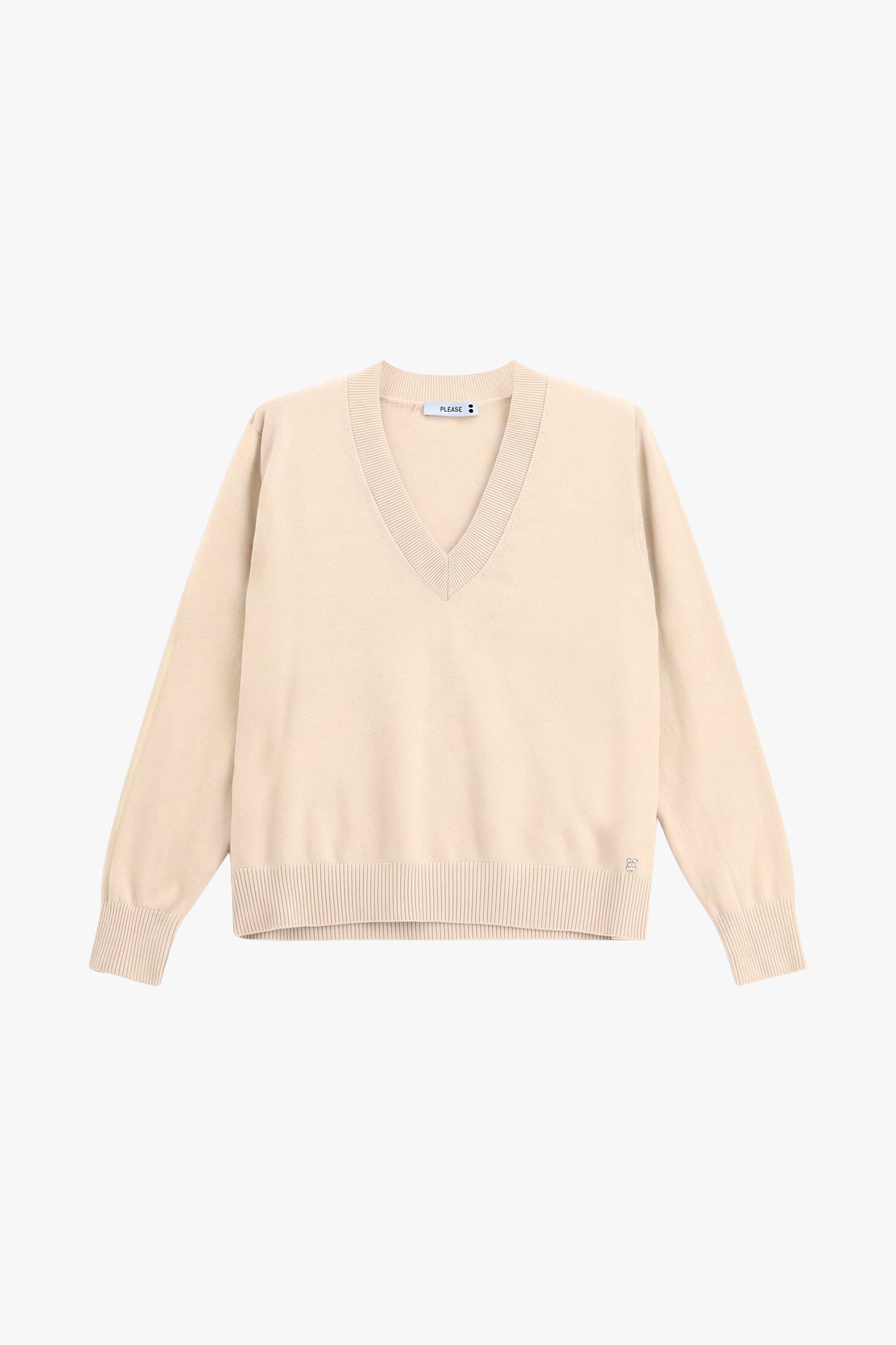 Maglione Pullover Scollo V Vestibilità Regular Please