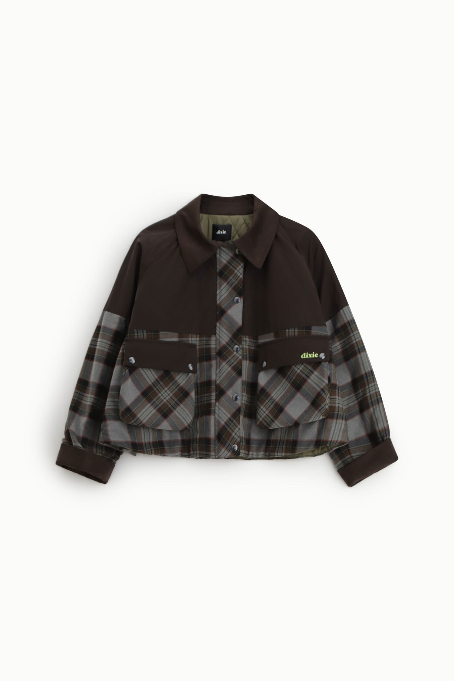 Veste-chemise à carreaux avec poches avant Maxi Dixie