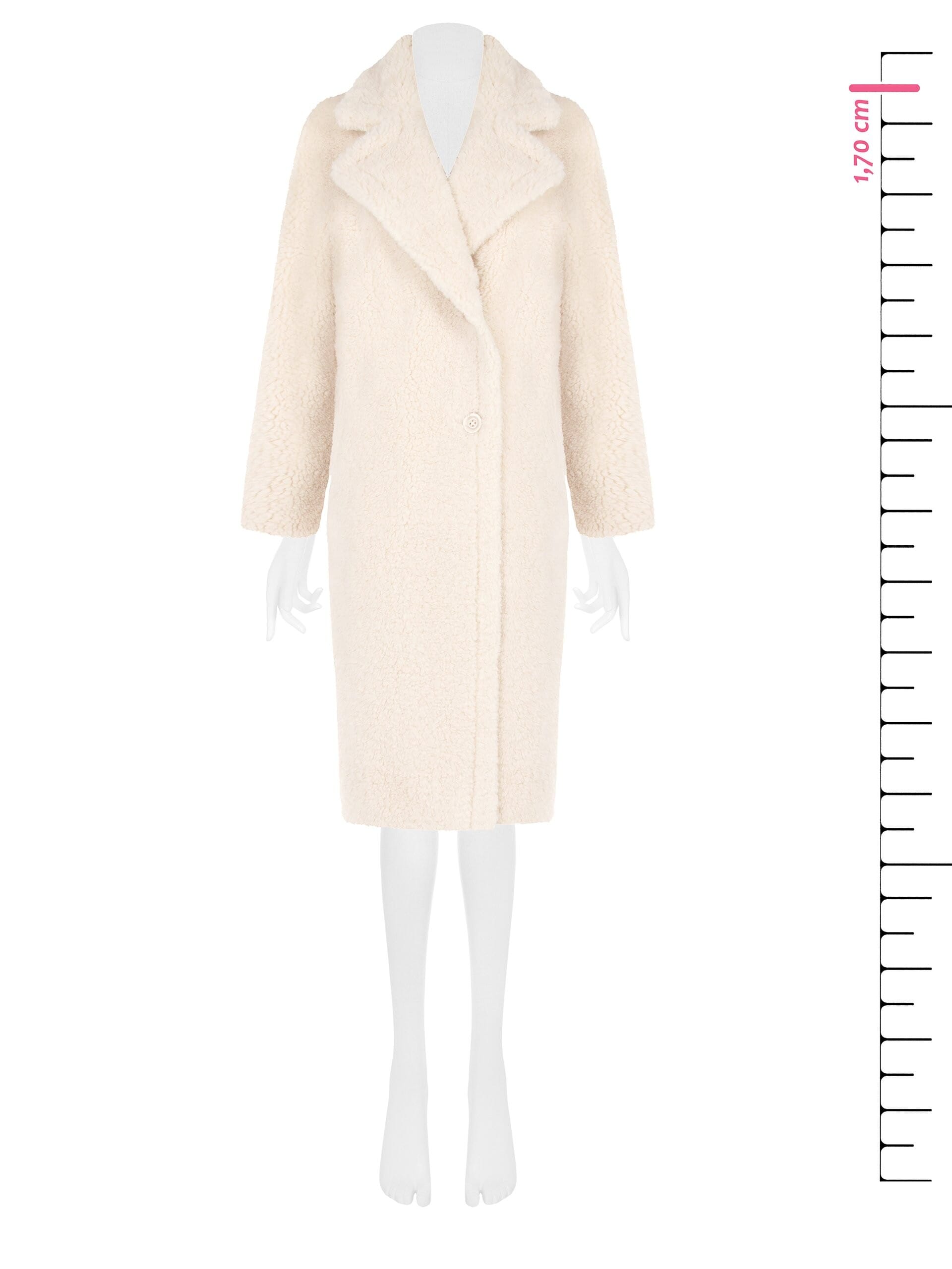 Cappotto Lungo In Pelliccia Sintetica Con Guanti Coordinati Rinascimento