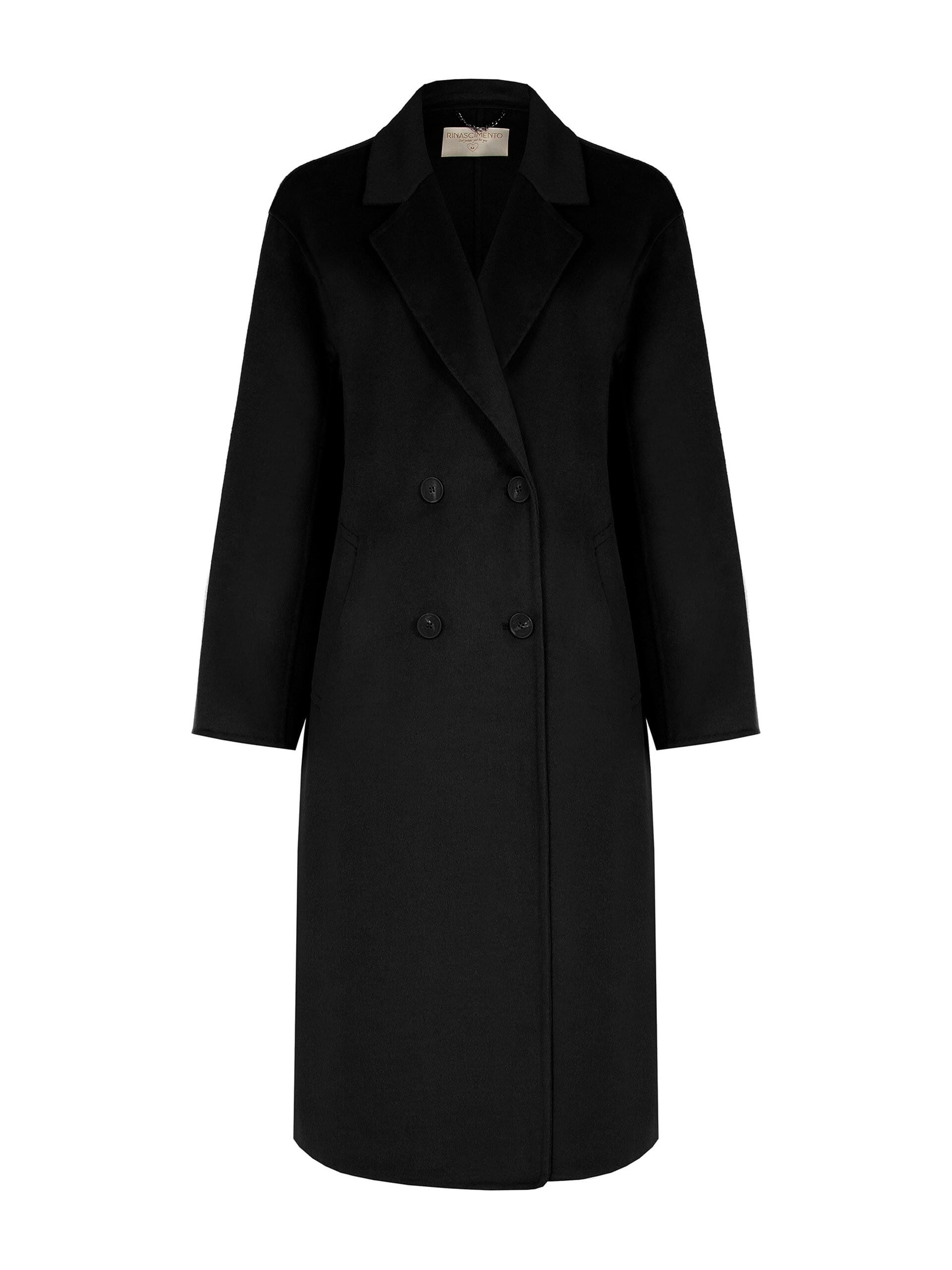 Cappotto Lungo Hand Made In Panno Misto Lana Rinascimento