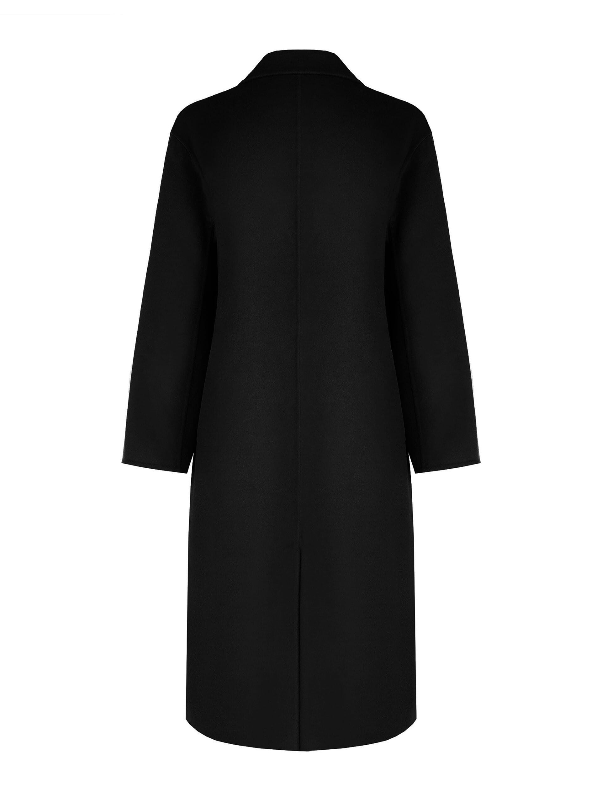 Cappotto Lungo Hand Made In Panno Misto Lana Rinascimento