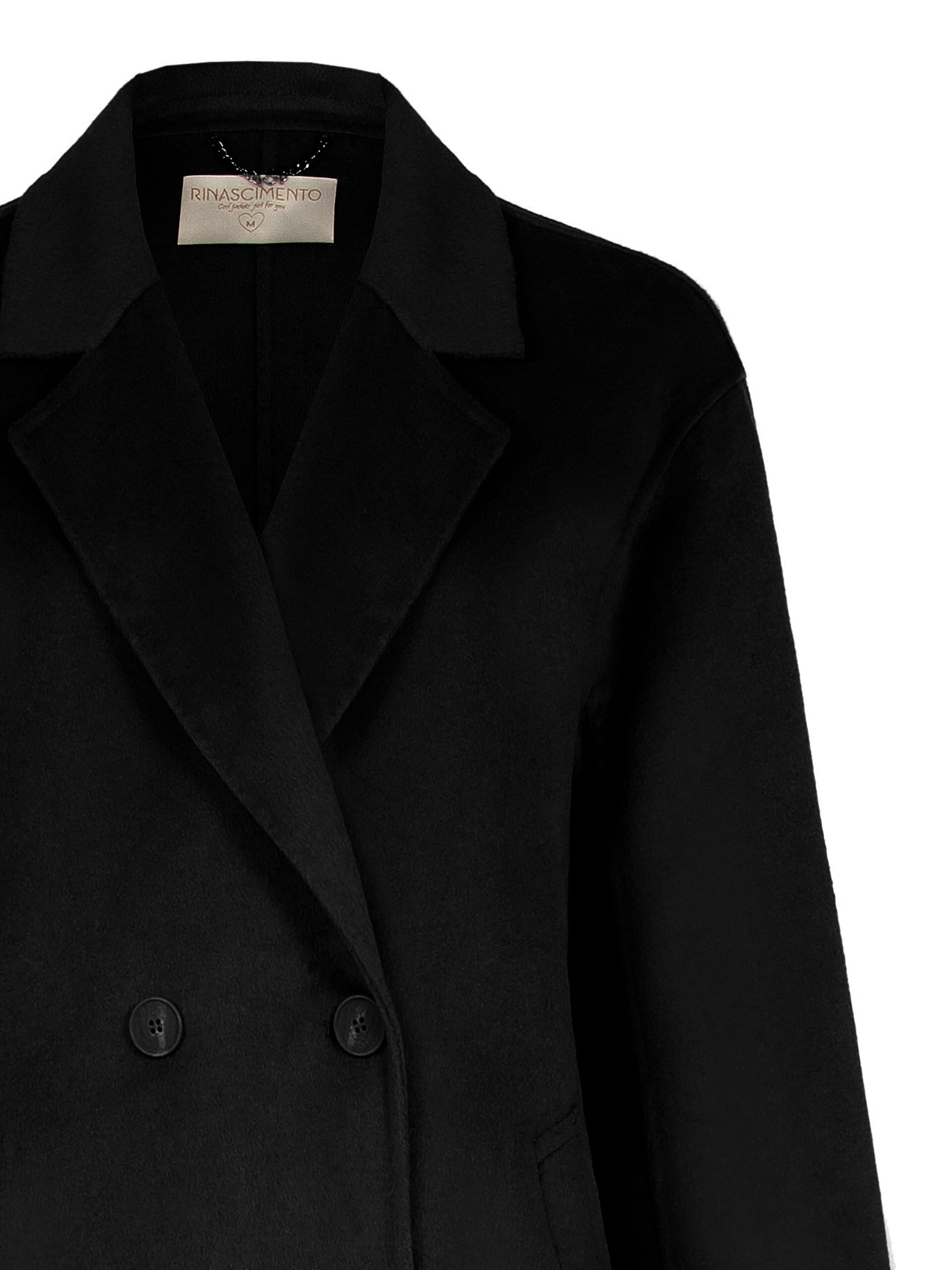 Cappotto Lungo Hand Made In Panno Misto Lana Rinascimento
