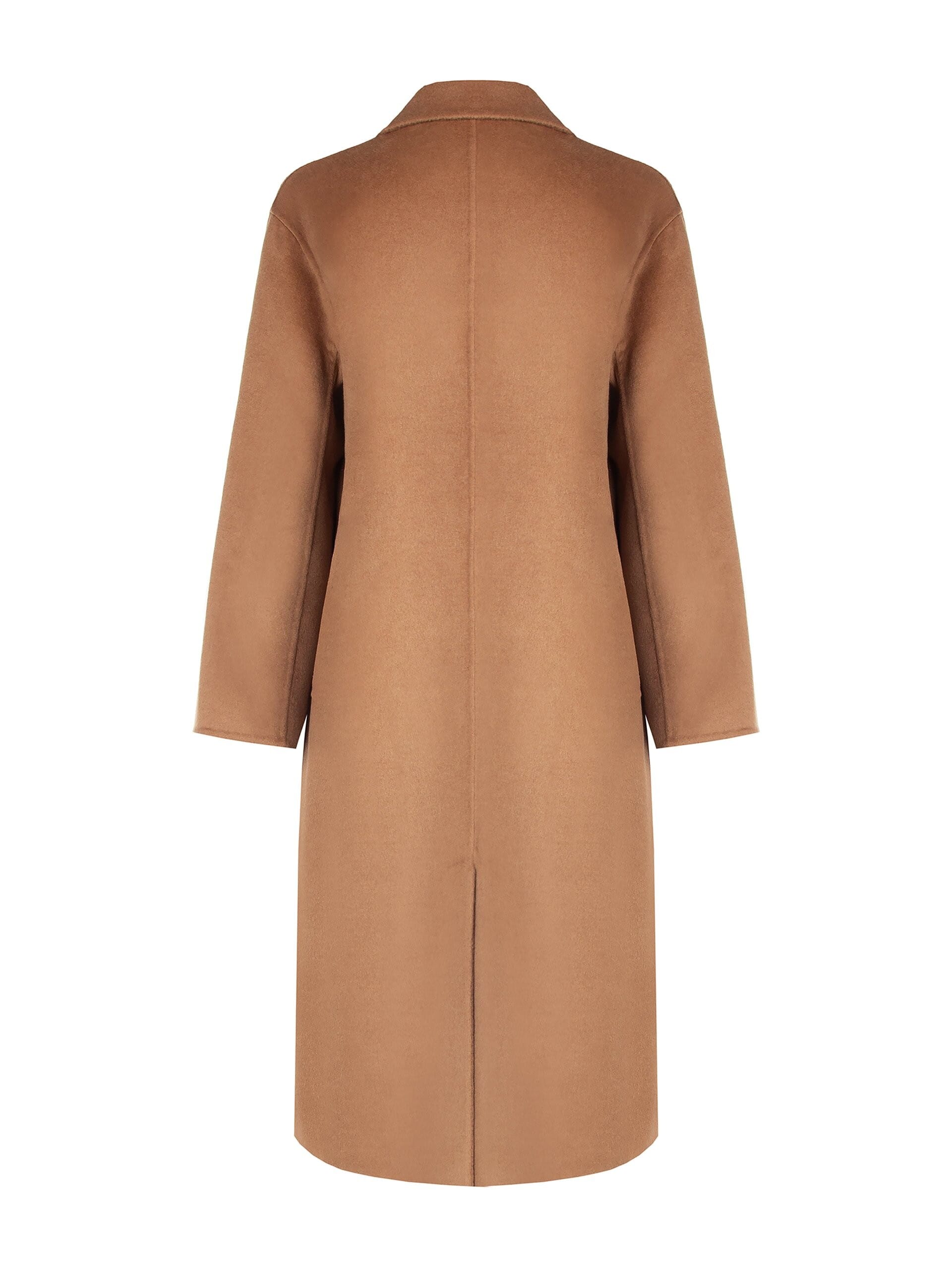 Cappotto Lungo Hand Made In Panno Misto Lana Rinascimento