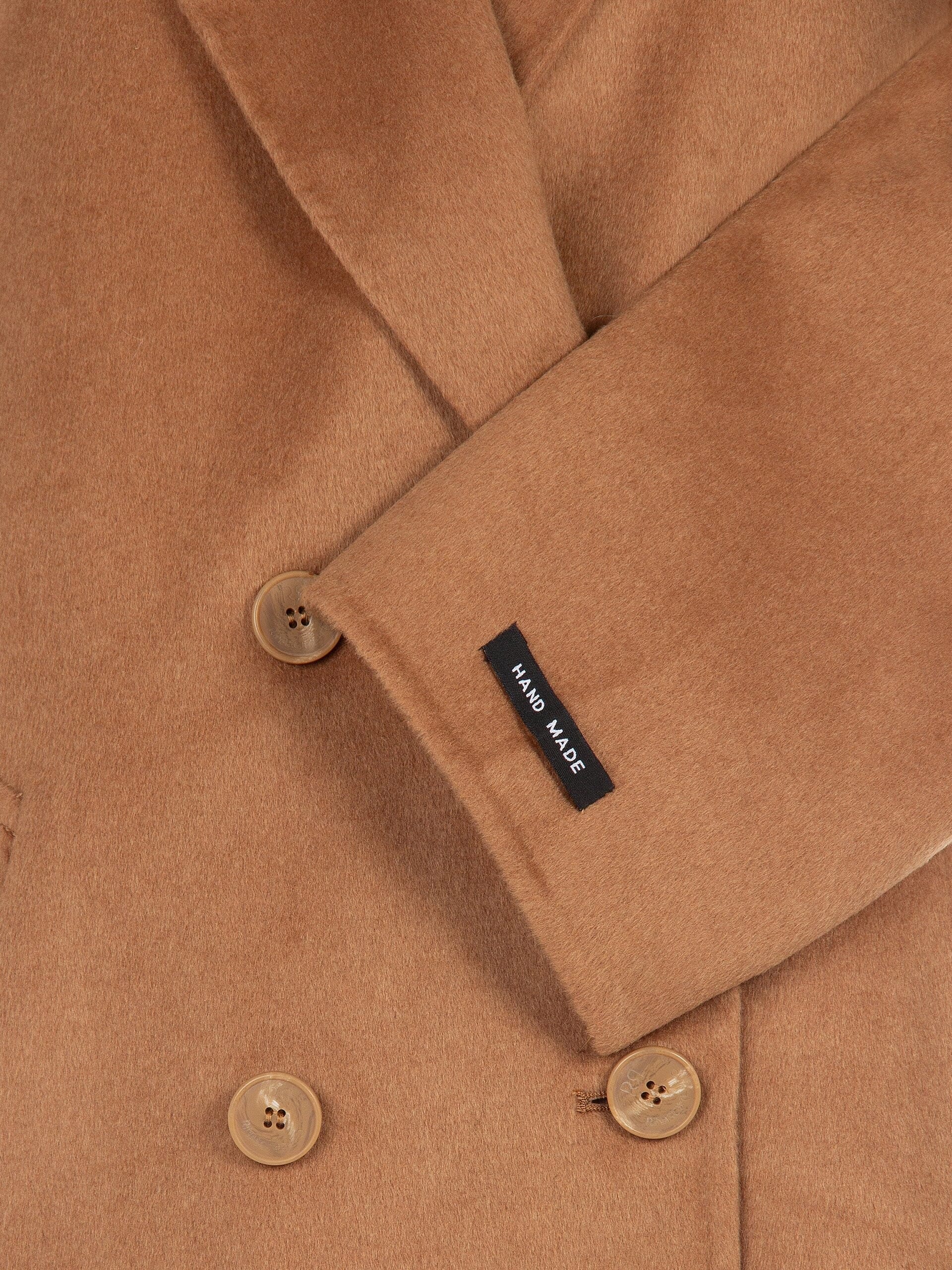 Cappotto Lungo Hand Made In Panno Misto Lana Rinascimento