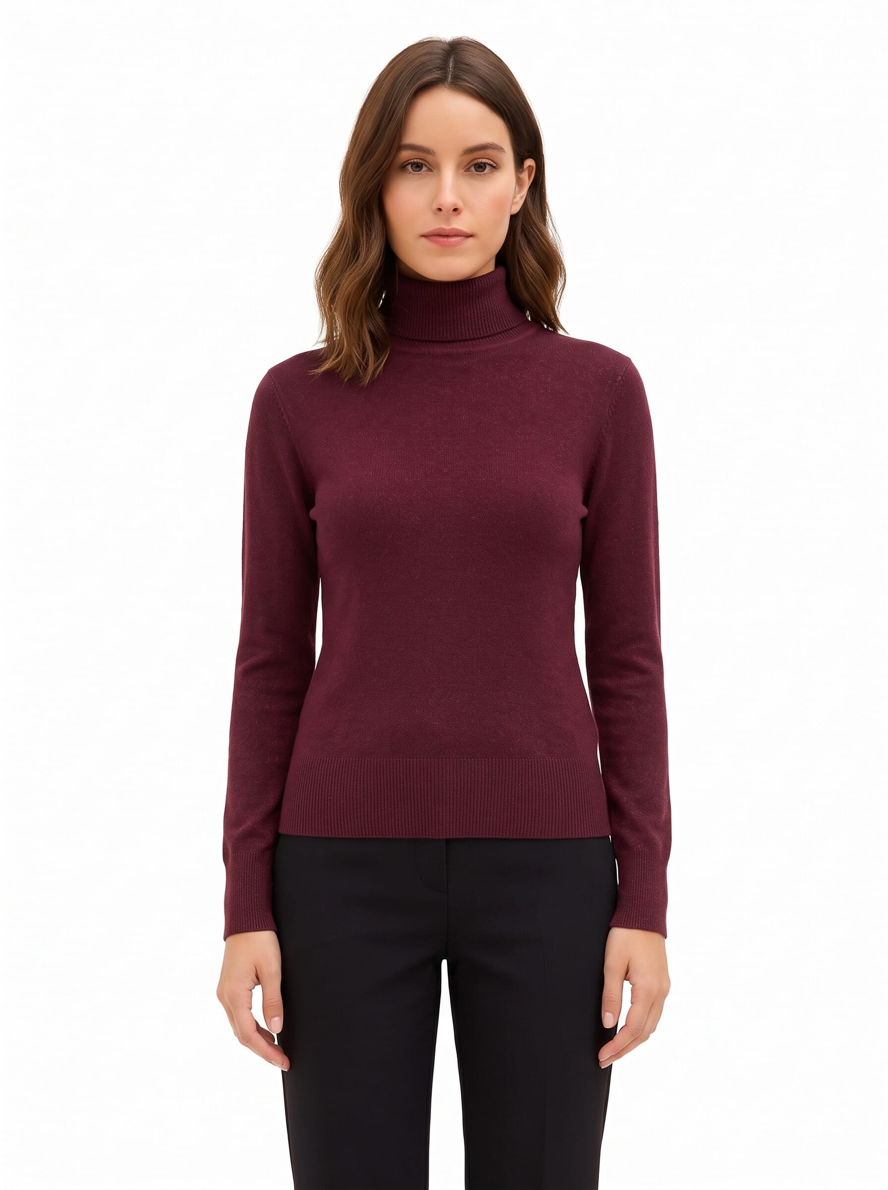 Maglione Dolcevita Con Collo Ampio Rinascimento