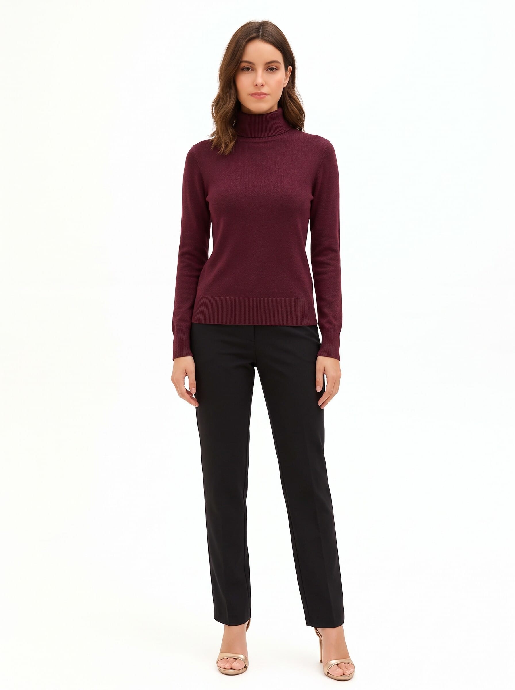 Maglione Dolcevita Con Collo Ampio Rinascimento