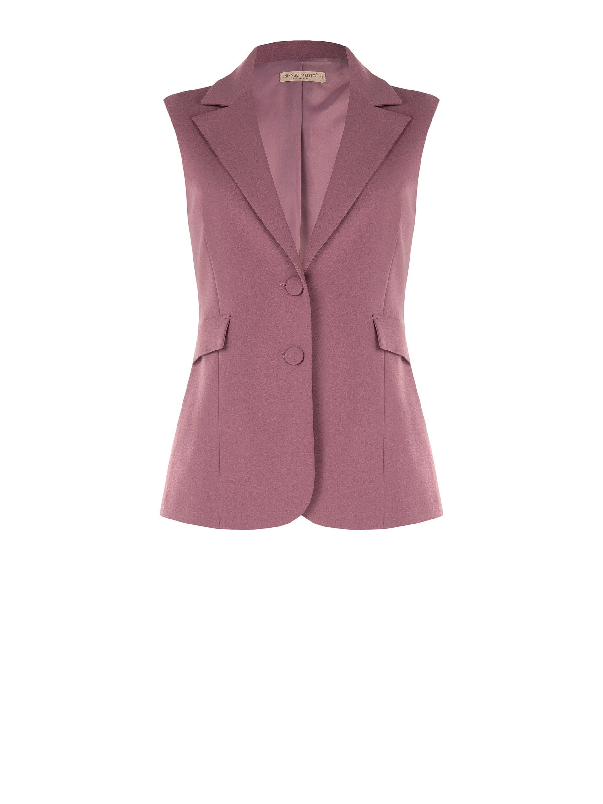Gilet Curvy Sfiancato In Scuba Crepe Rinascimento Curvy